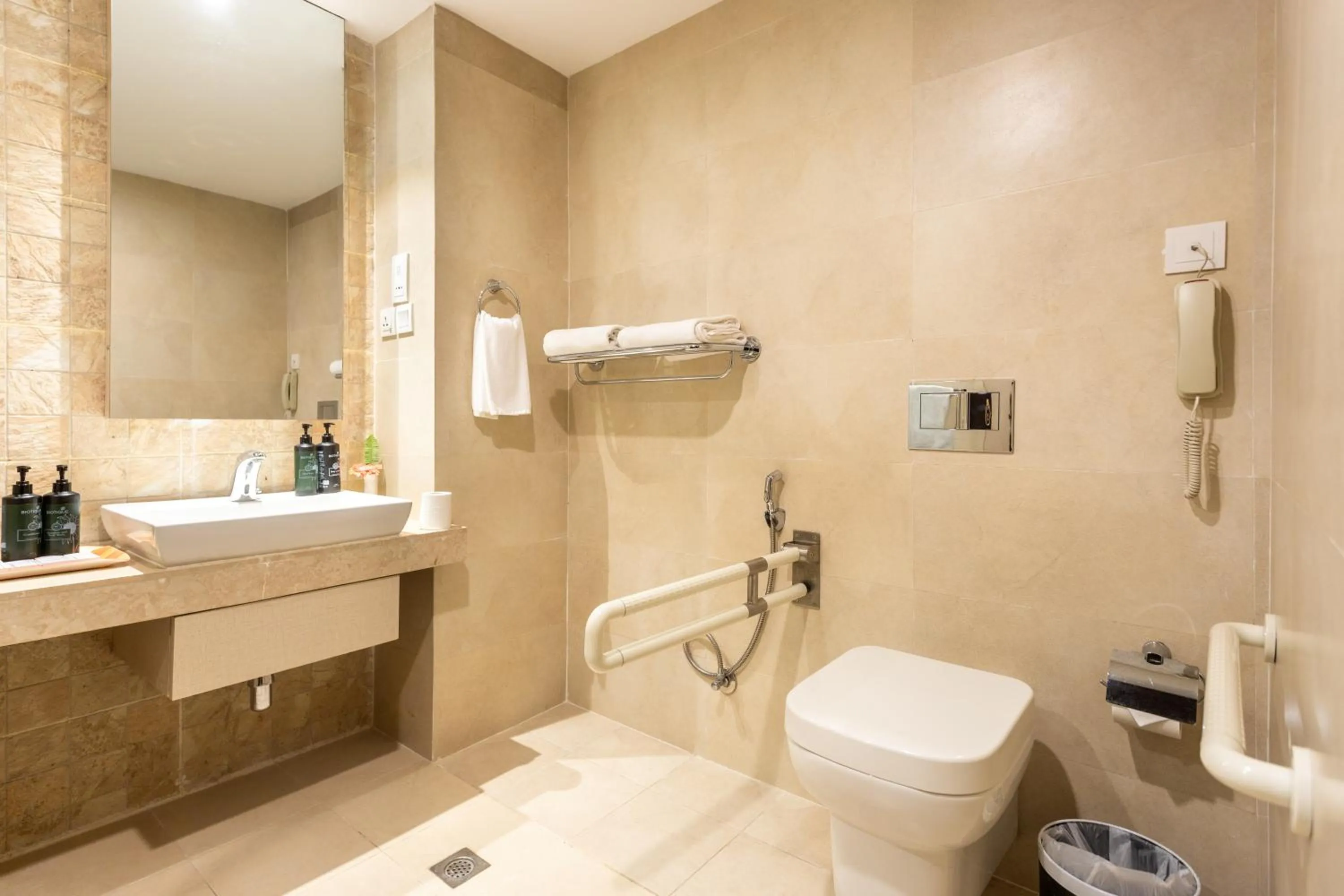 Toilet in Ramada by Wyndham Kathmandu Dhumbarahi