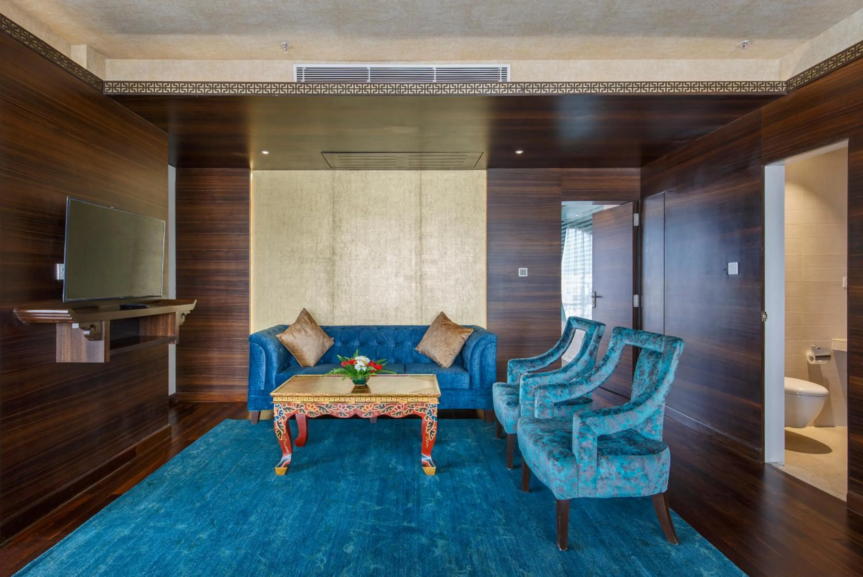 Living room in Ramada by Wyndham Kathmandu Dhumbarahi