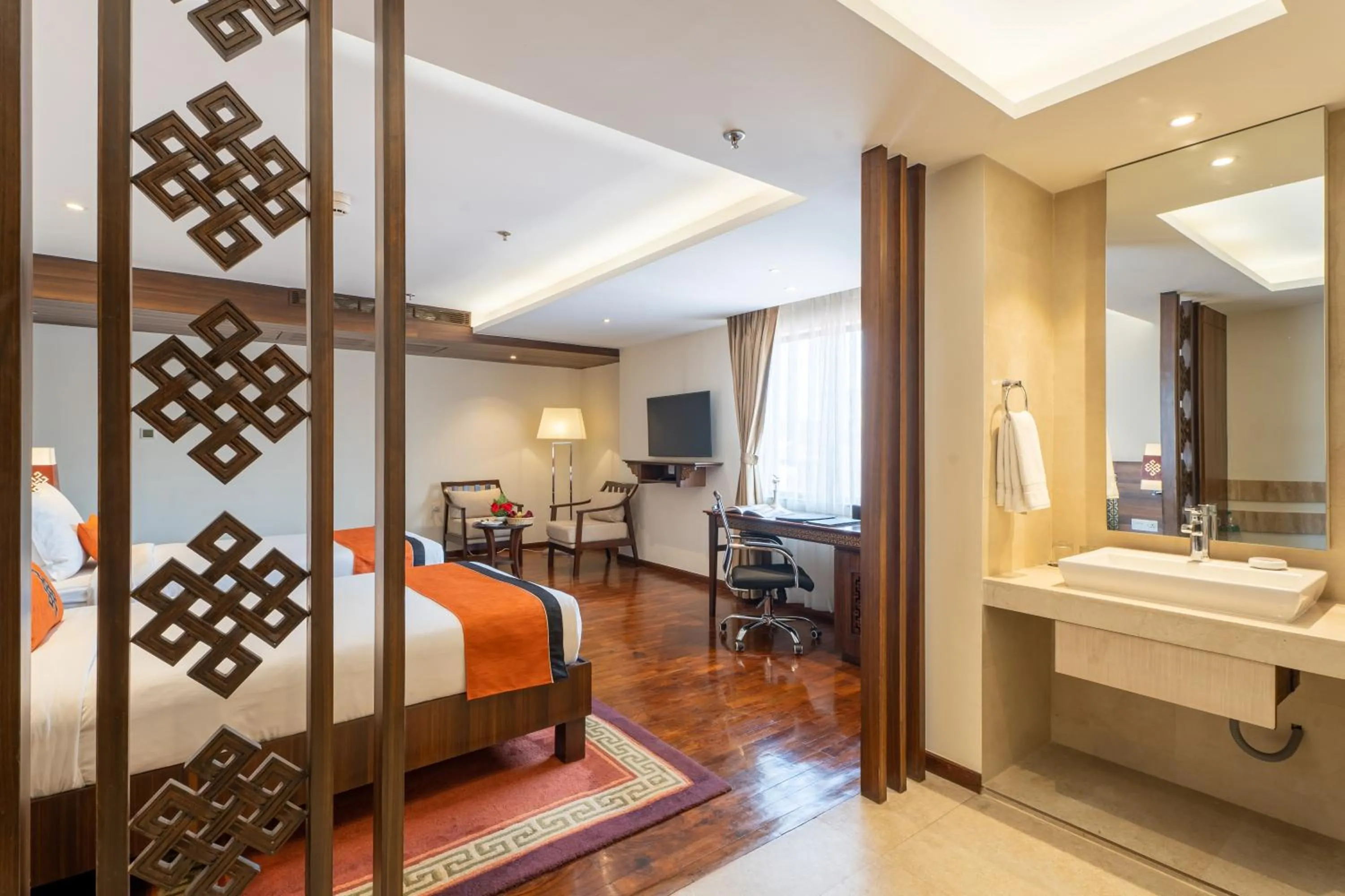 Photo of the whole room, Bed in Ramada by Wyndham Kathmandu Dhumbarahi