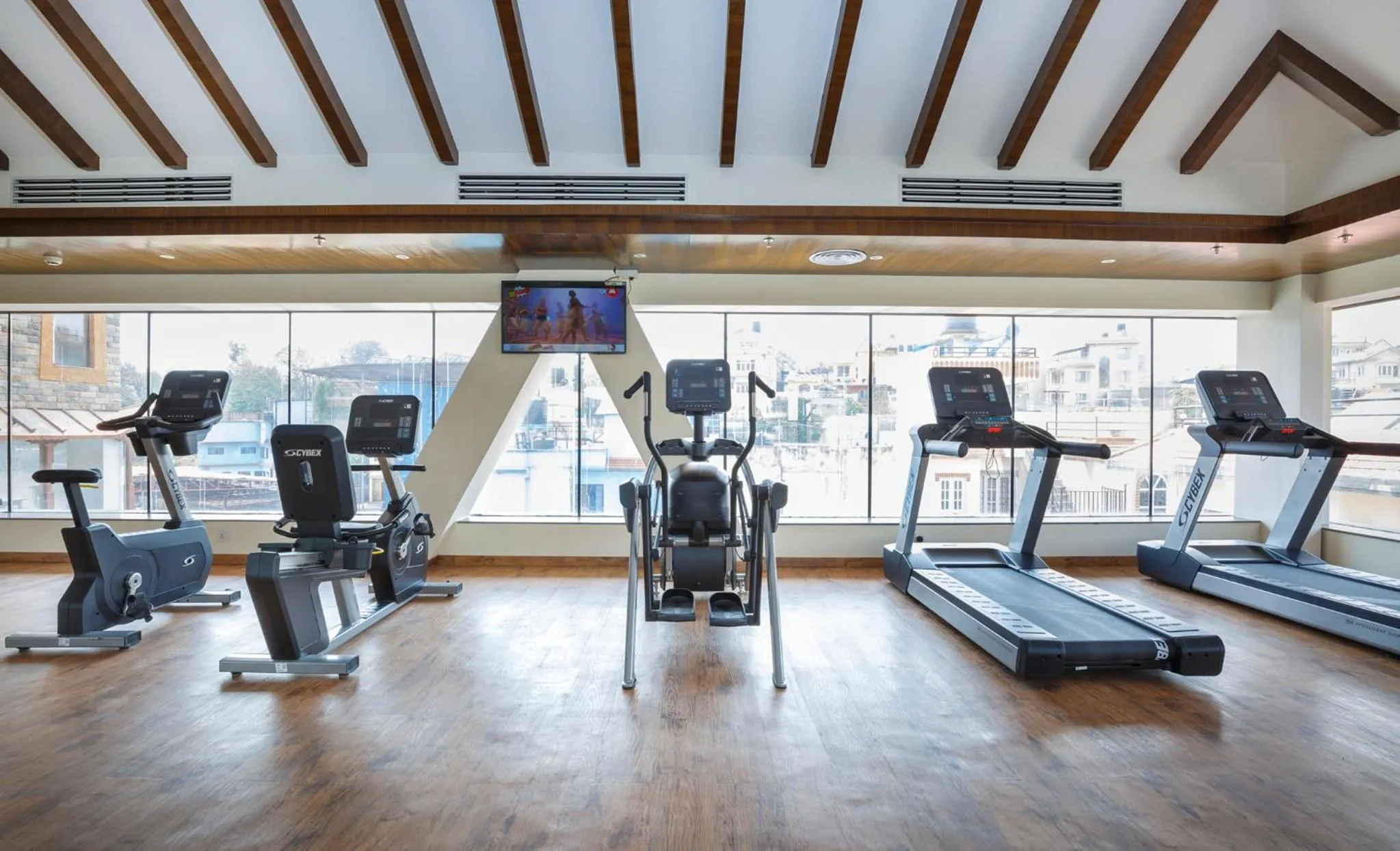 Fitness centre/facilities in Ramada by Wyndham Kathmandu Dhumbarahi