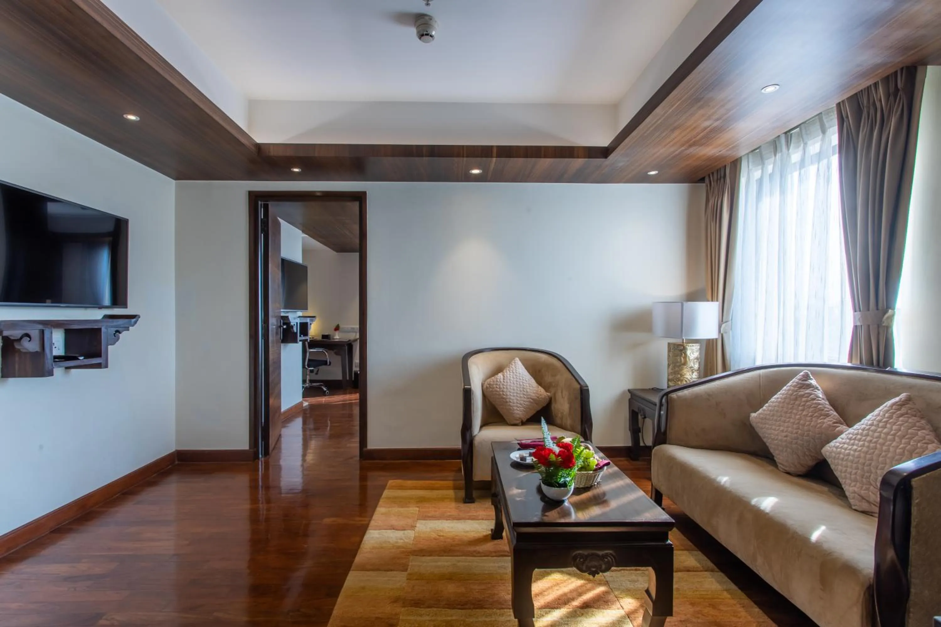 Living room in Ramada by Wyndham Kathmandu Dhumbarahi