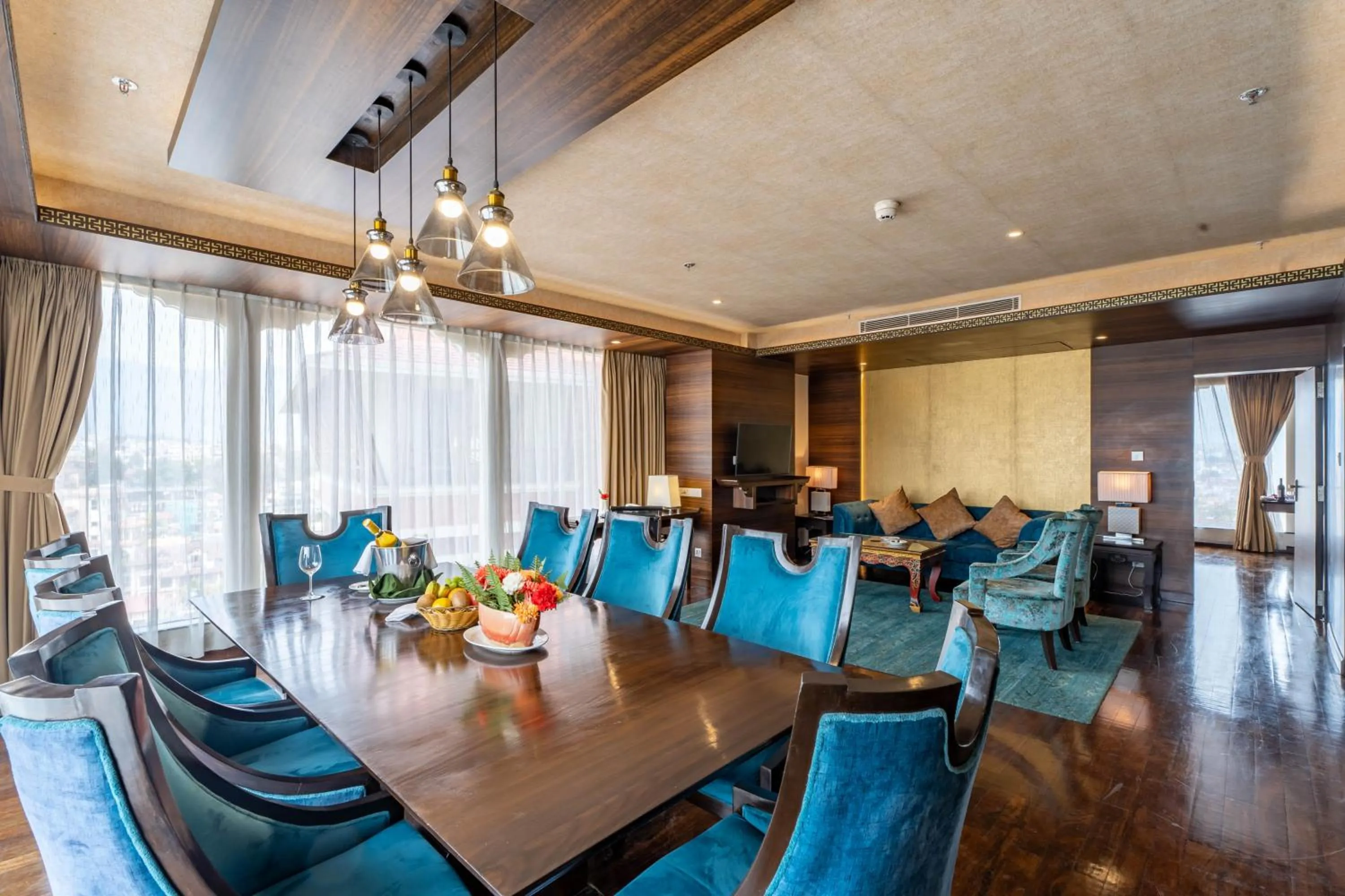 Living room in Ramada by Wyndham Kathmandu Dhumbarahi