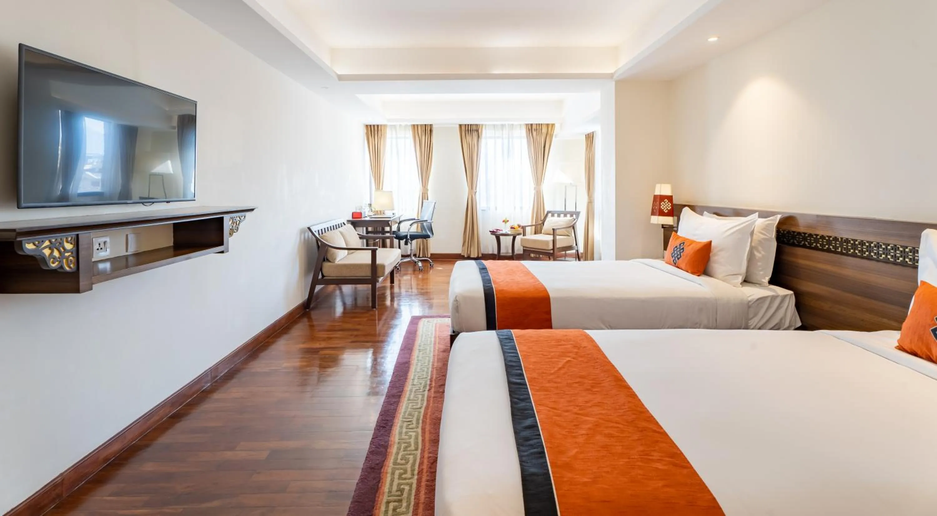 TV and multimedia, Bed in Ramada by Wyndham Kathmandu Dhumbarahi