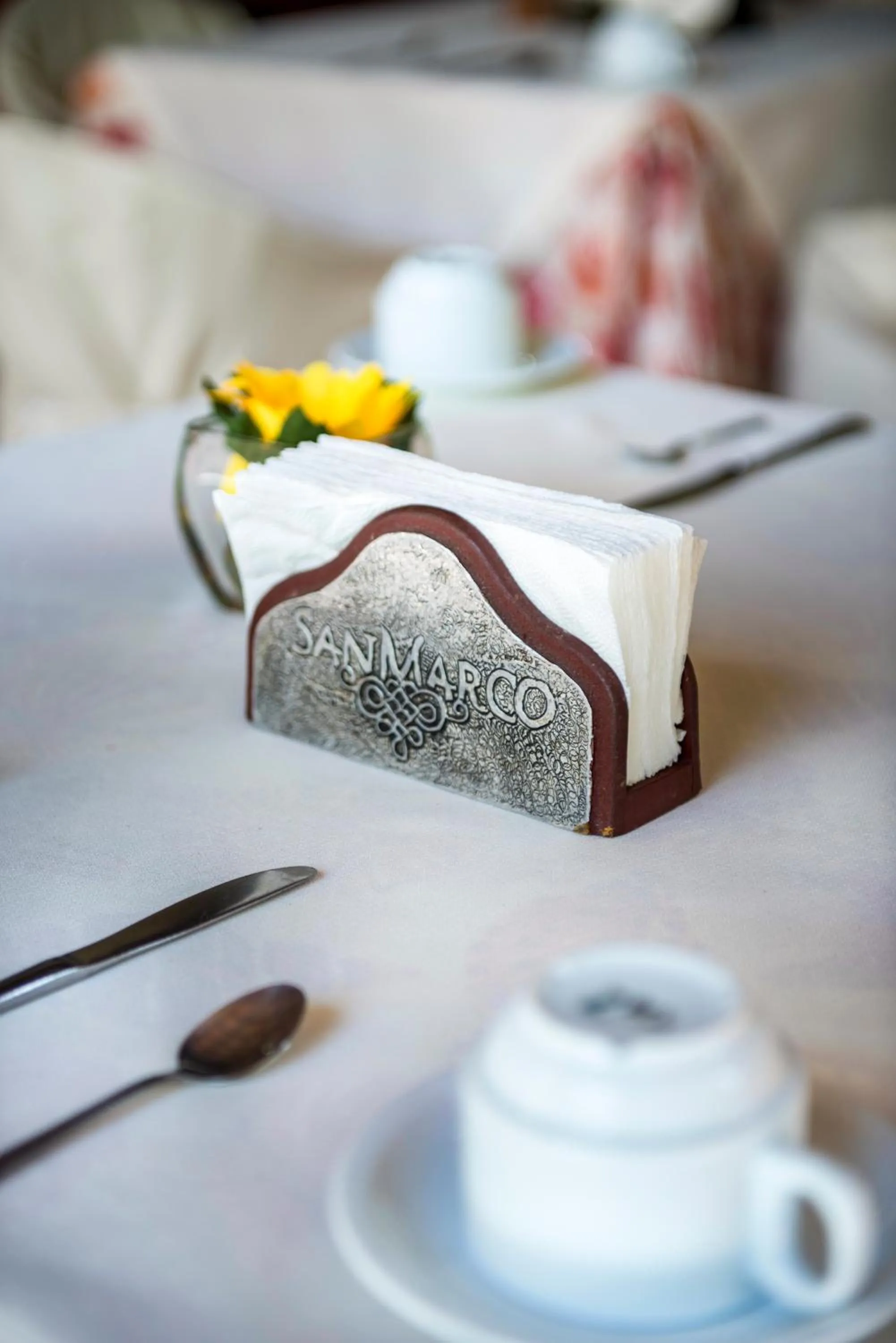 Dining area in Hotel San Marco