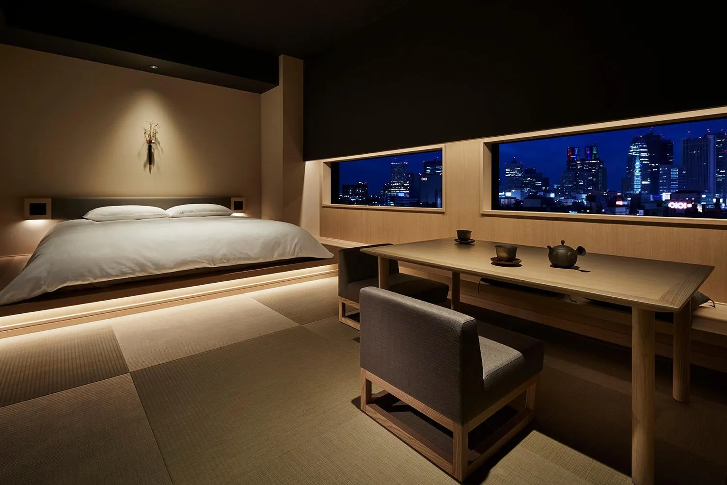 Photo of the whole room, Bed in ONSEN RYOKAN YUEN SHINJUKU