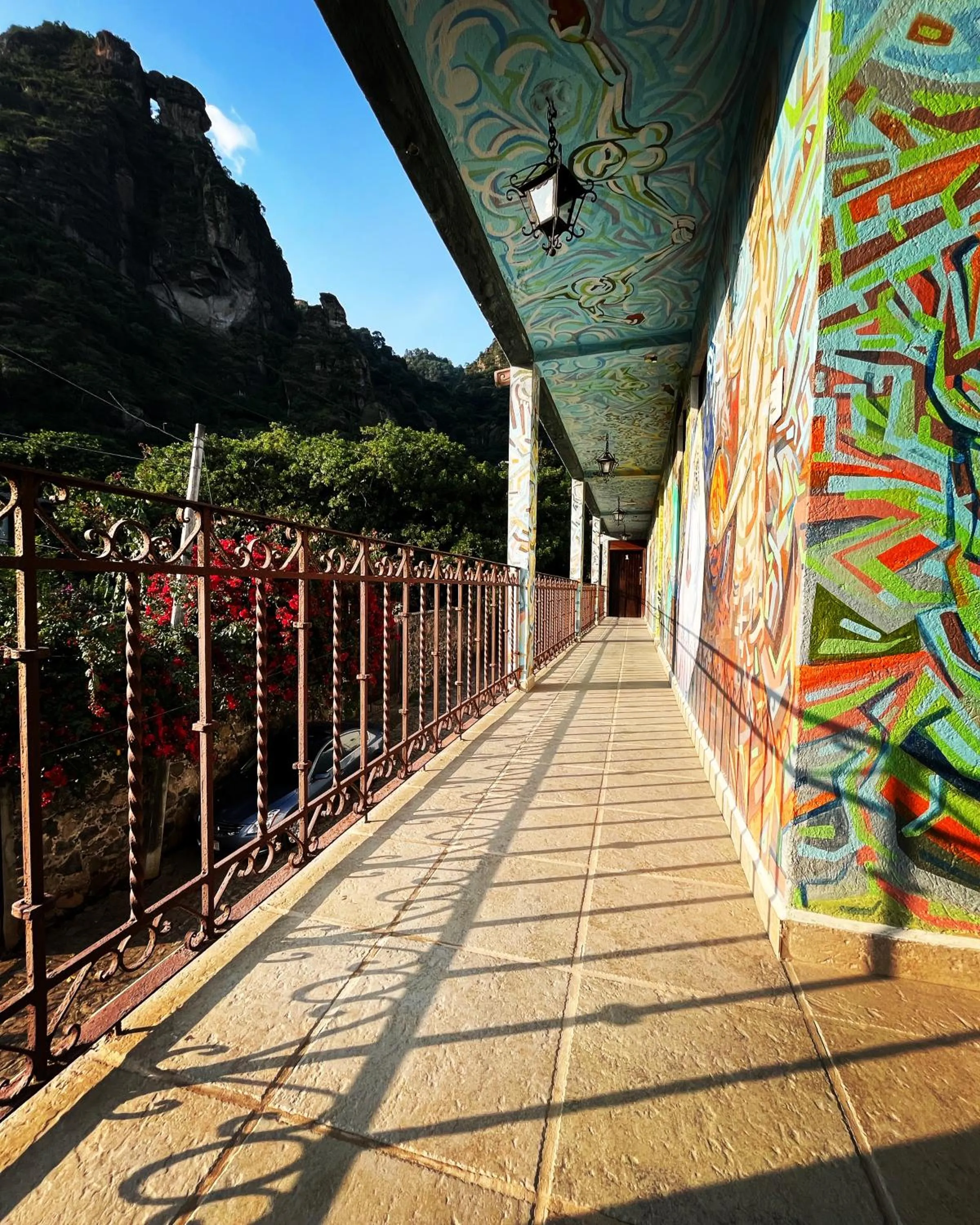 Patio in Hotel Hacienda Ventana del Cielo
