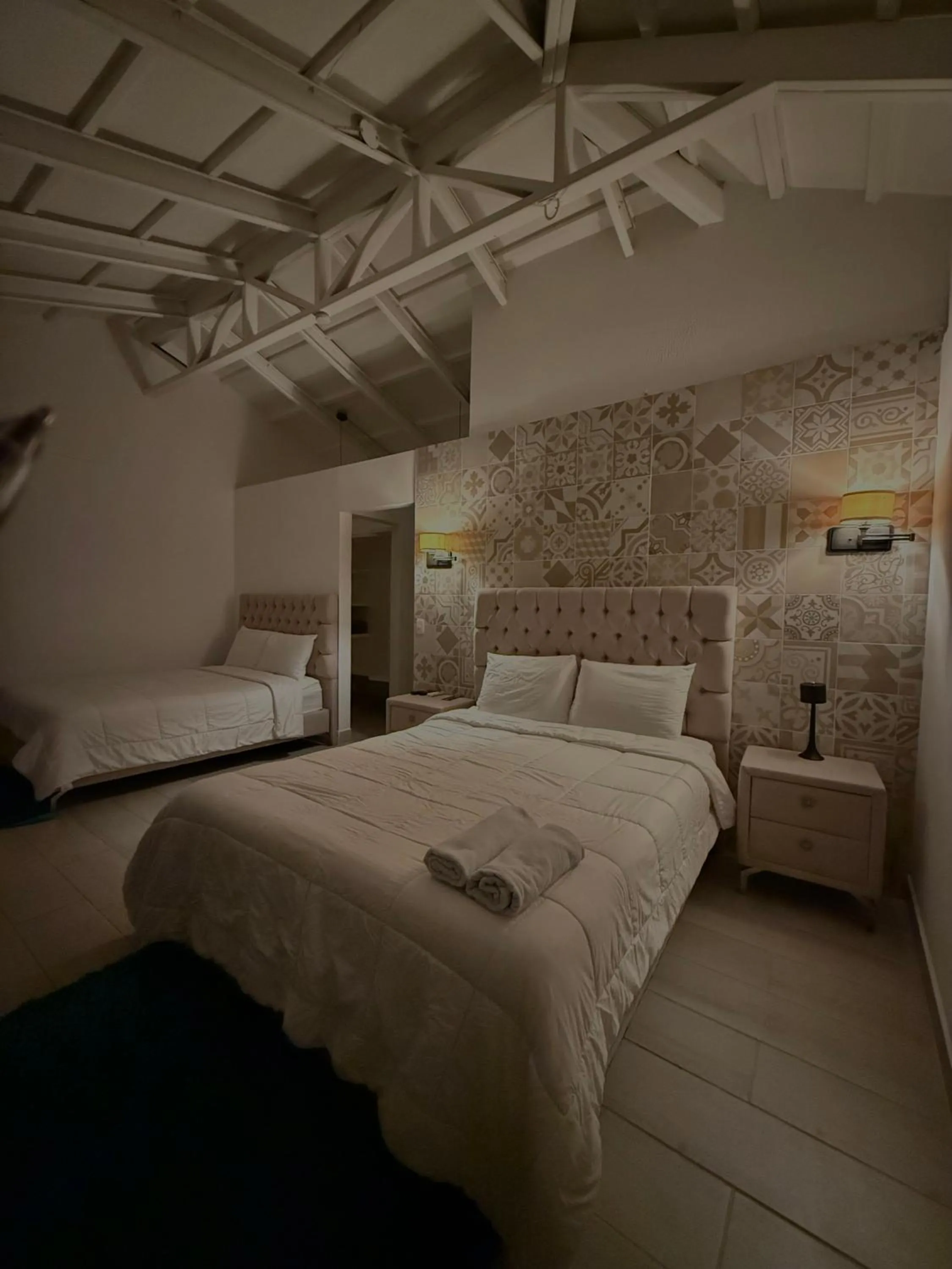 Bed in Hotel Arenal Vista Lodge