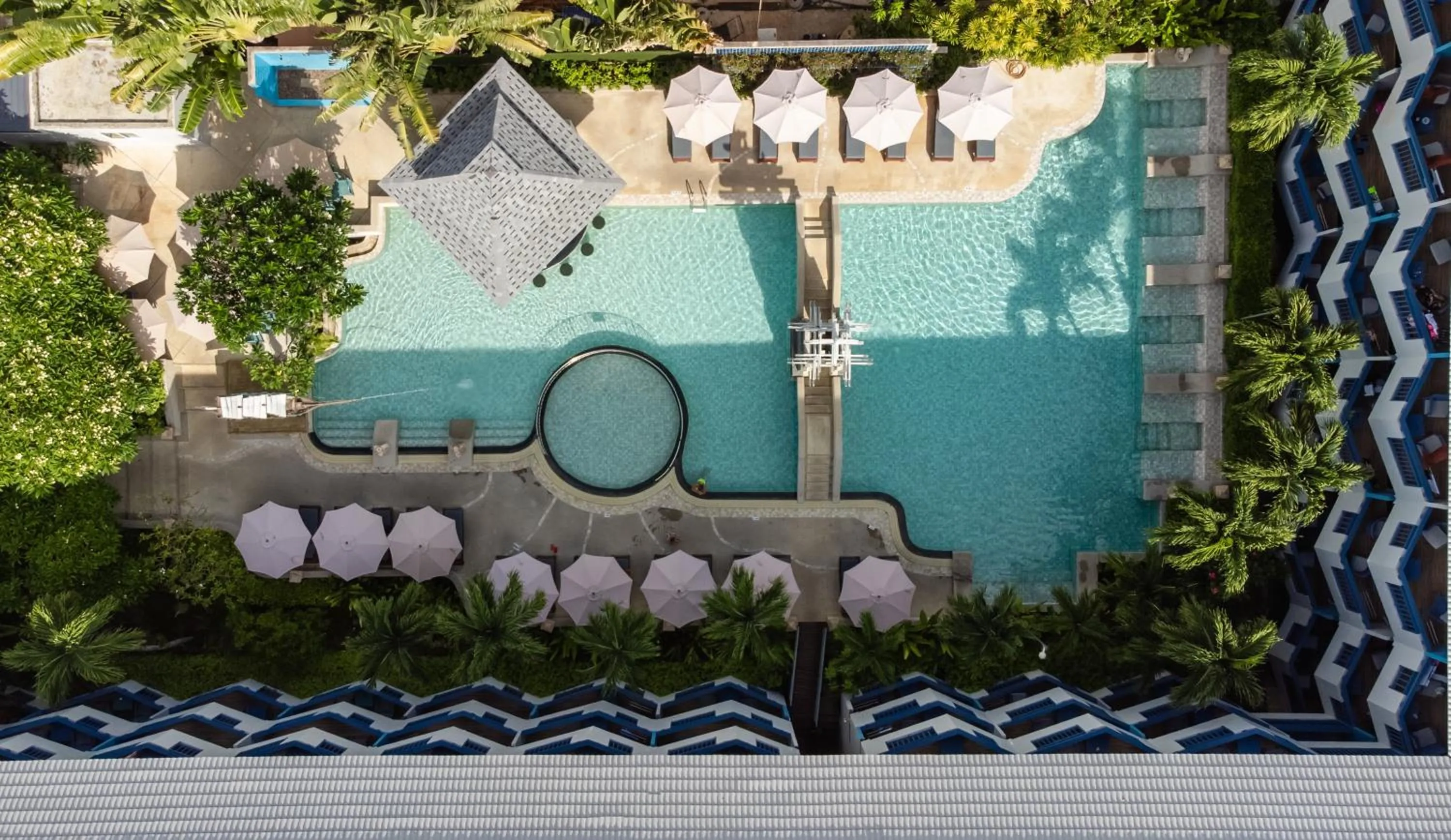 Pool view in Phuket Island View Resort - SHA Extra Plus