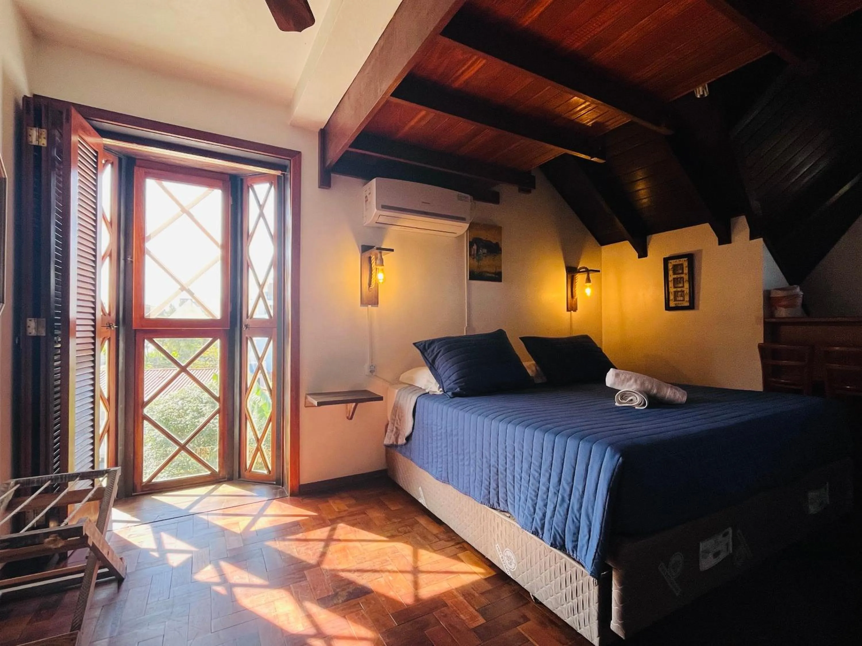 Bed in Pousada Canajurê