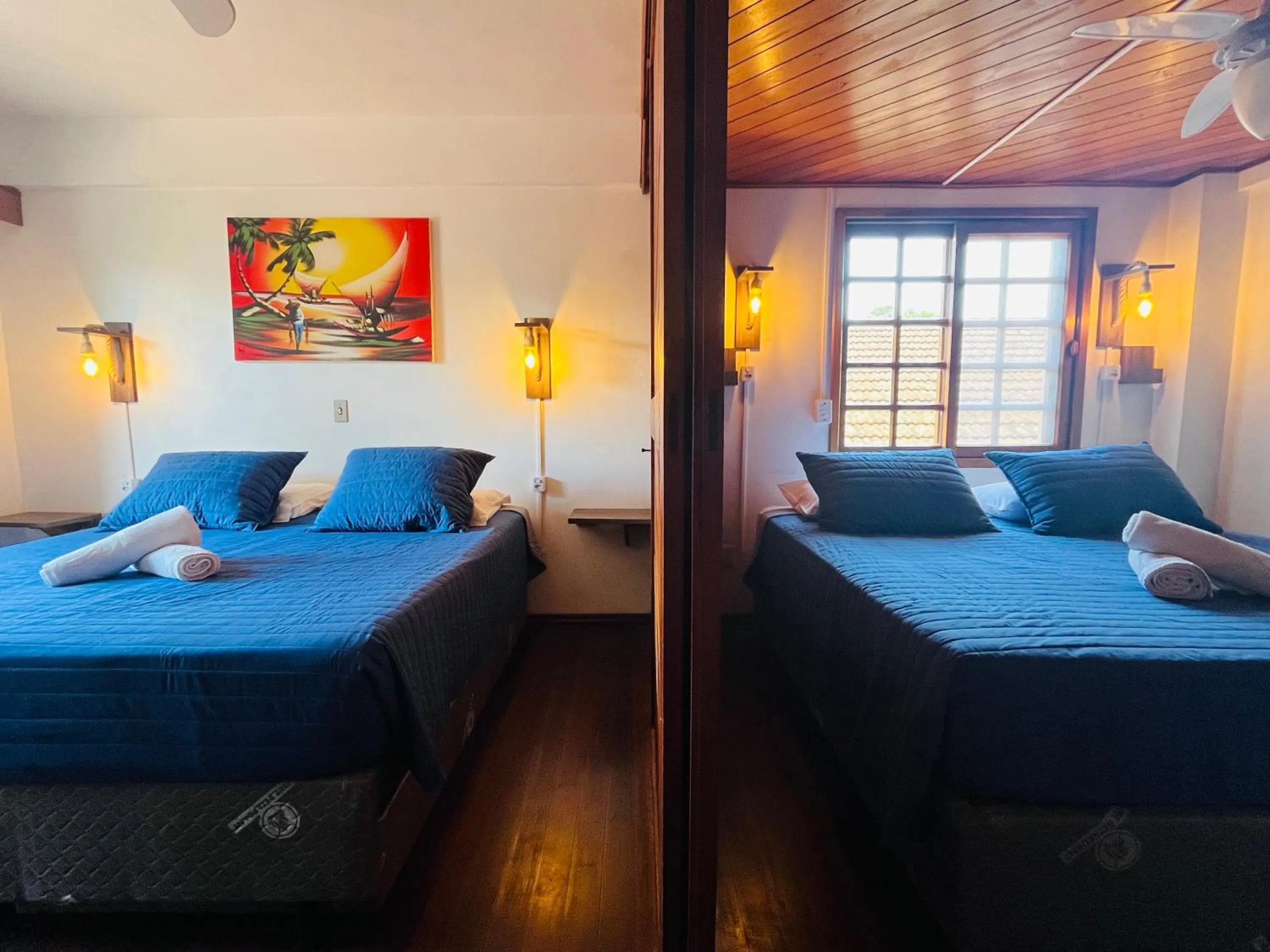 Bed in Pousada Canajurê