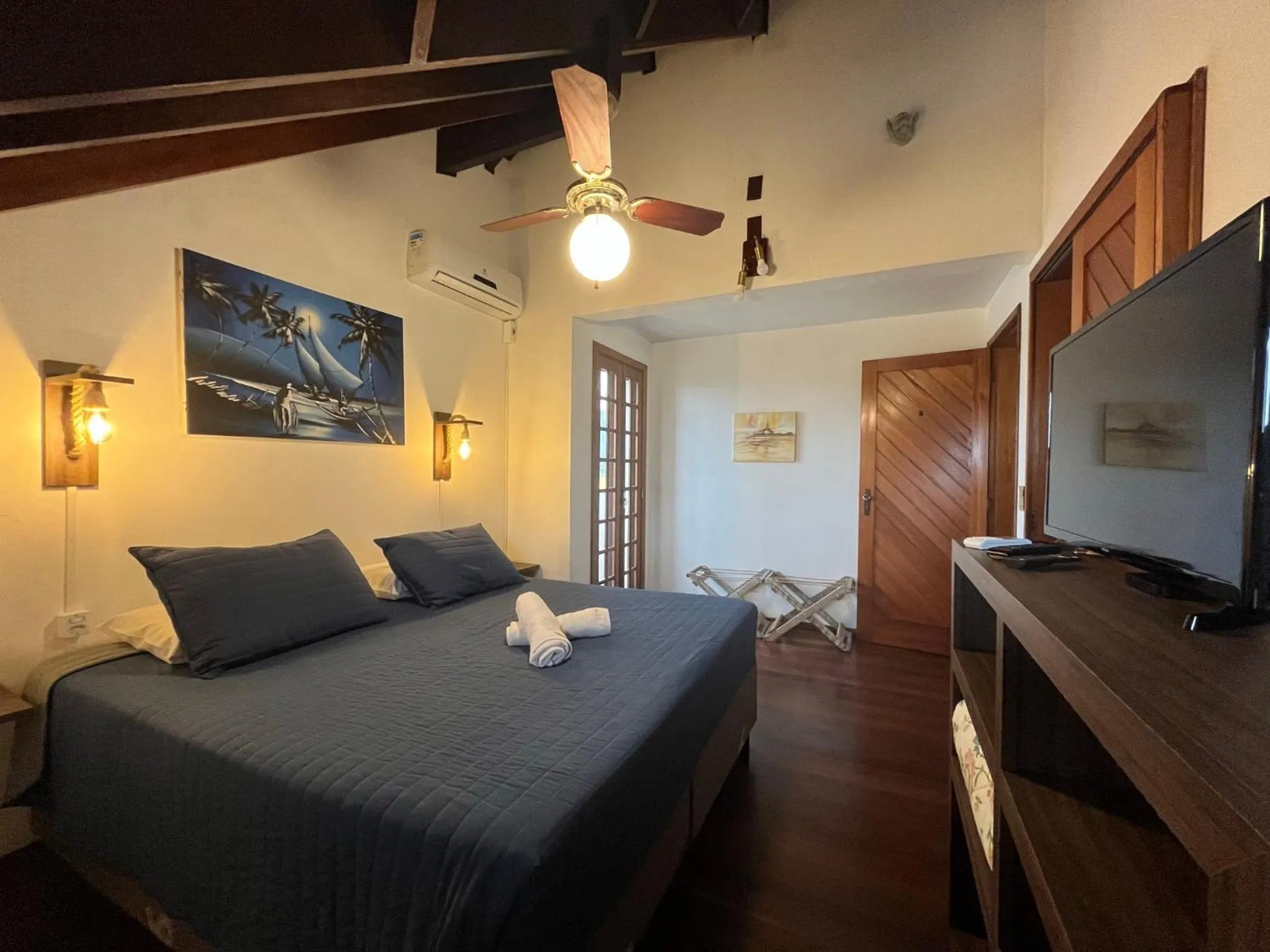 Bed in Pousada Canajurê