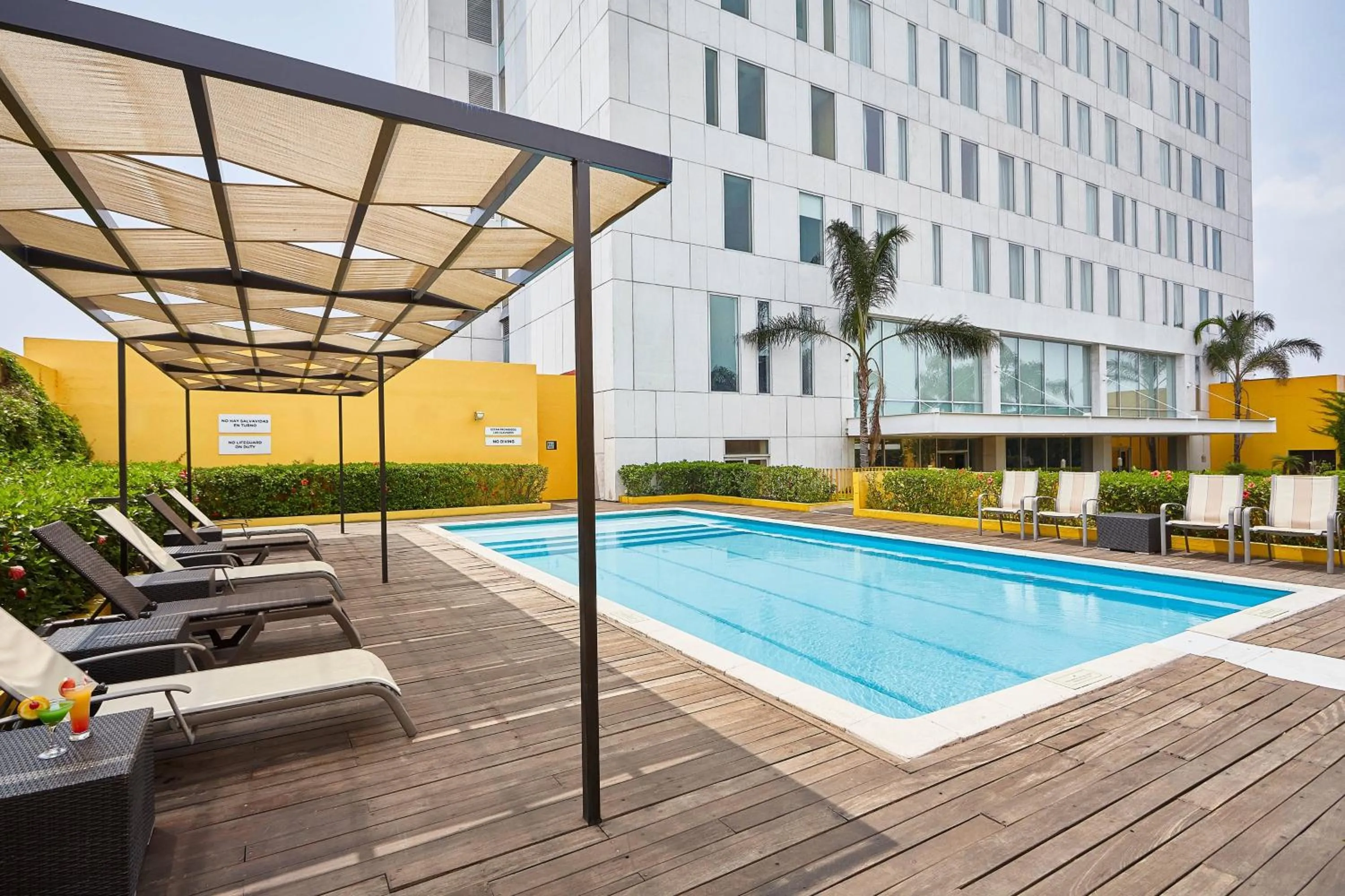 Swimming pool in Courtyard by Marriott Leon at The Poliforum