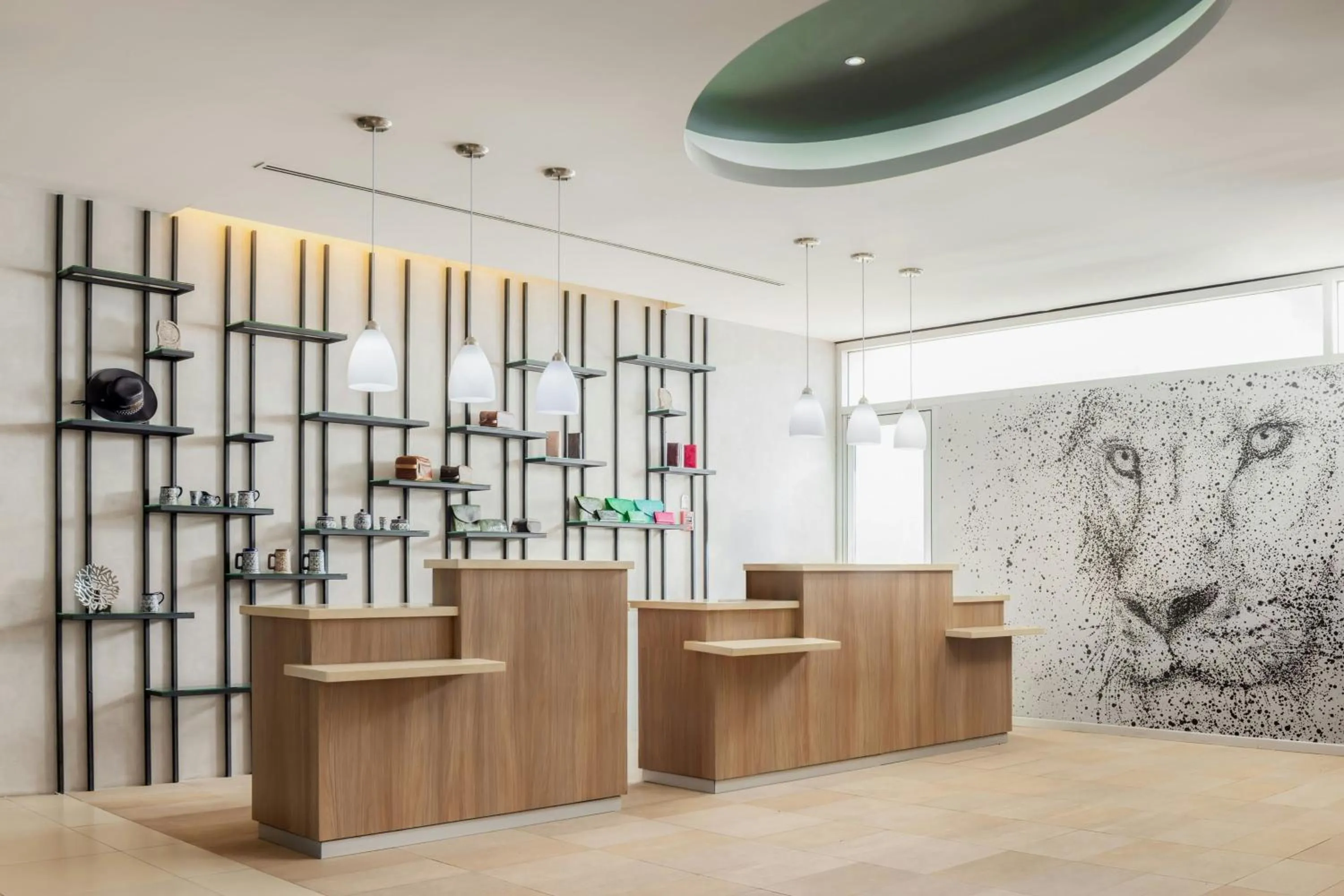 Lobby or reception in Courtyard by Marriott Leon at The Poliforum