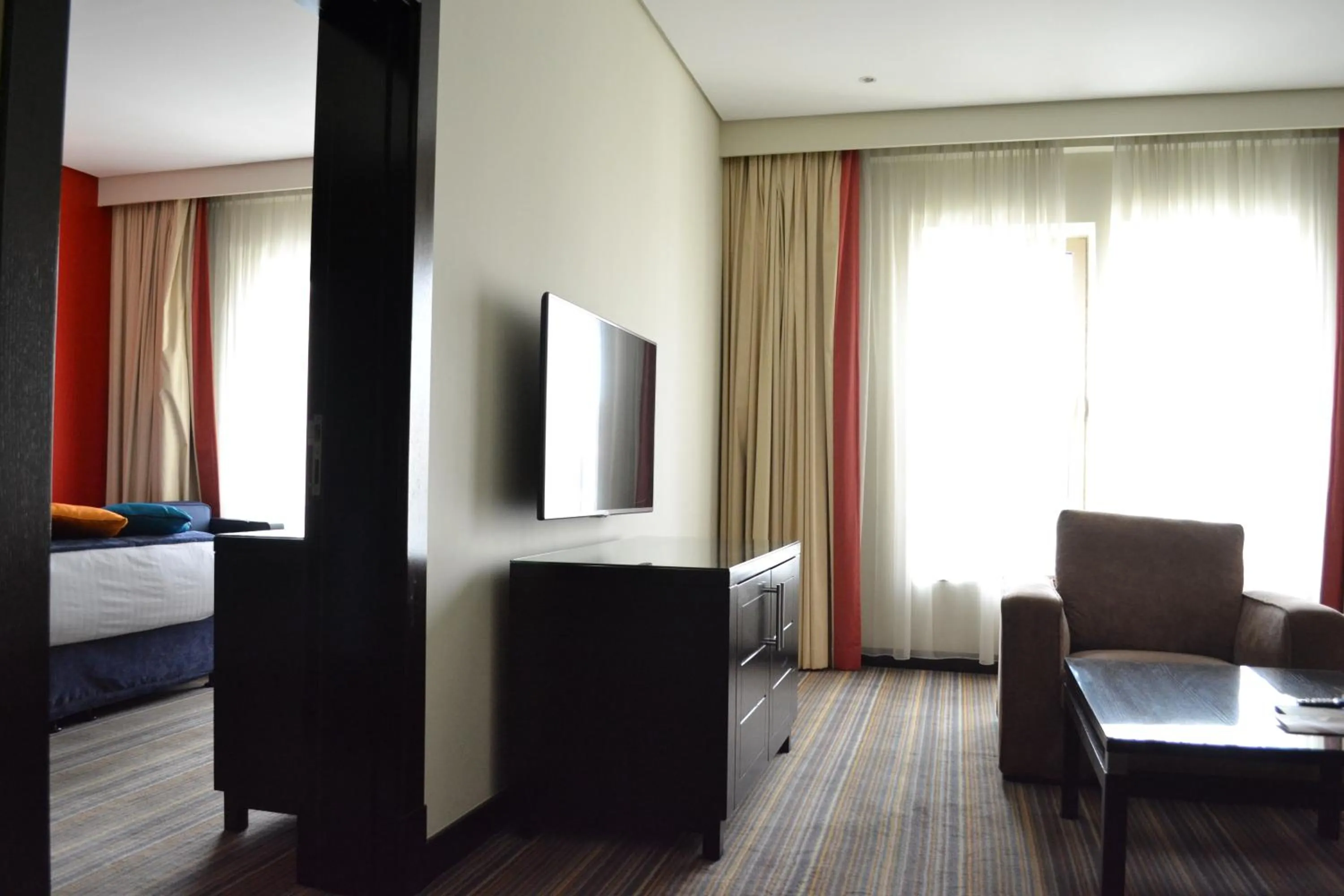 Bathroom, Bed in Park Inn by Radisson Al Khobar