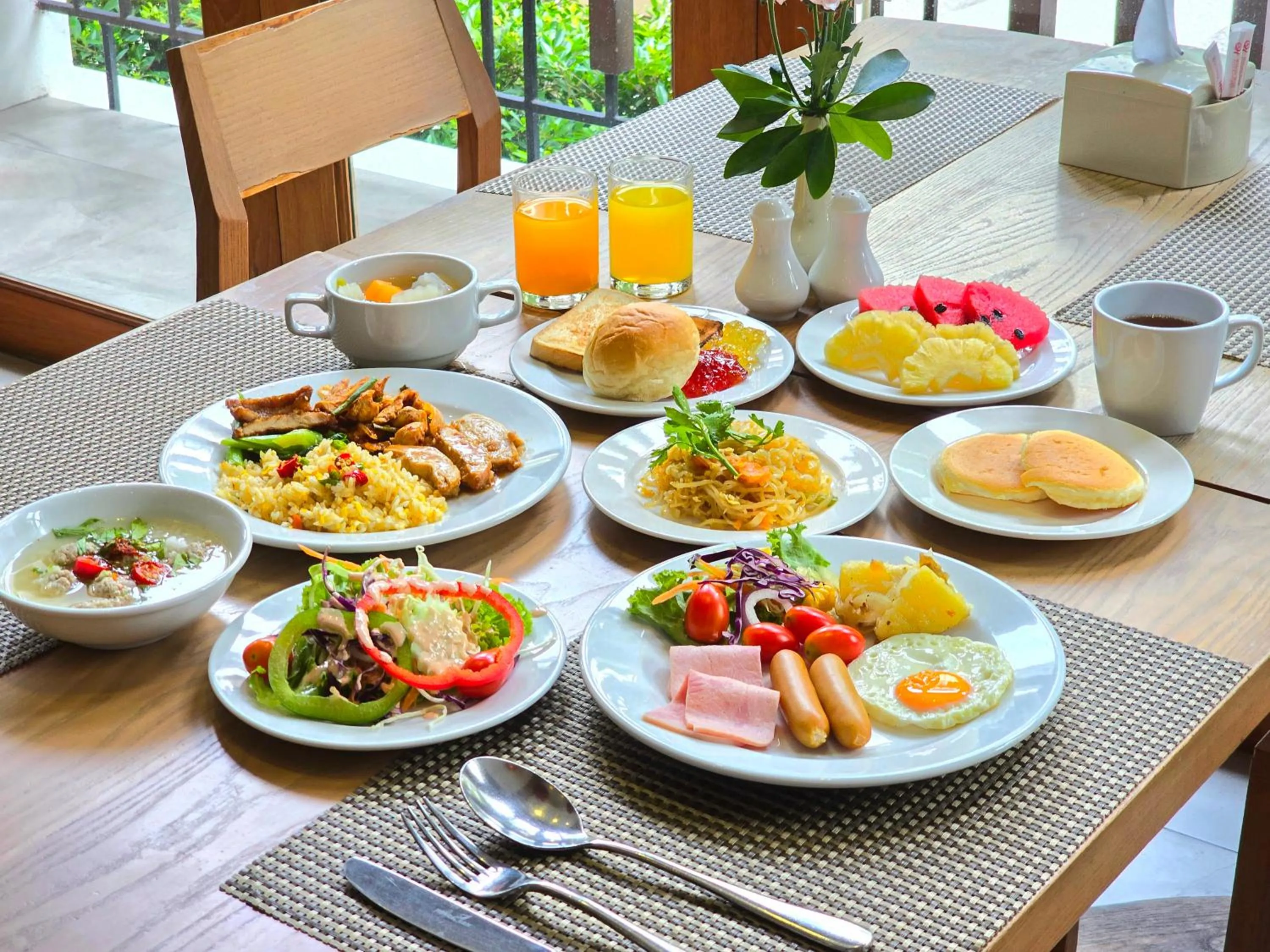 Food in Welcome World Beachfront Resort