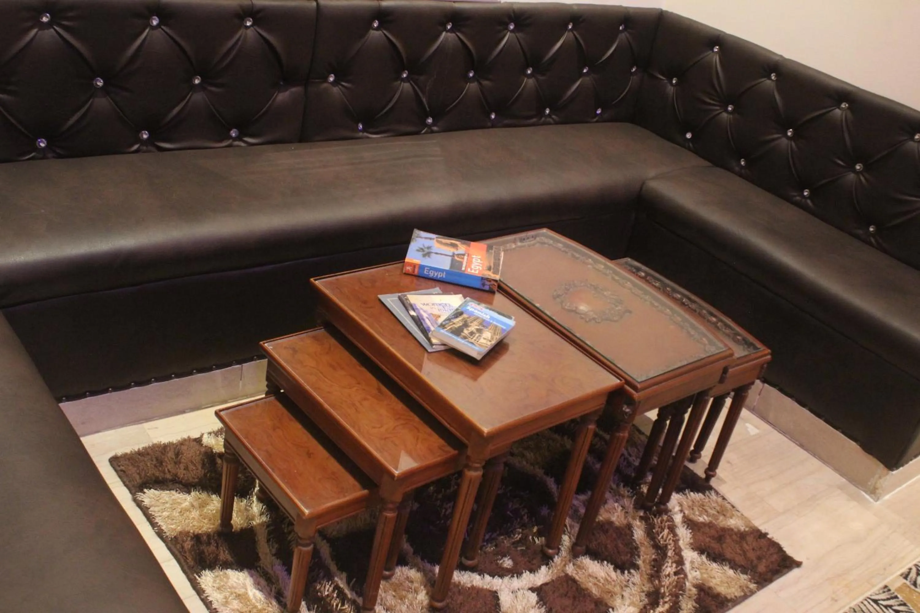 Living room in Tahrir Square Hostel