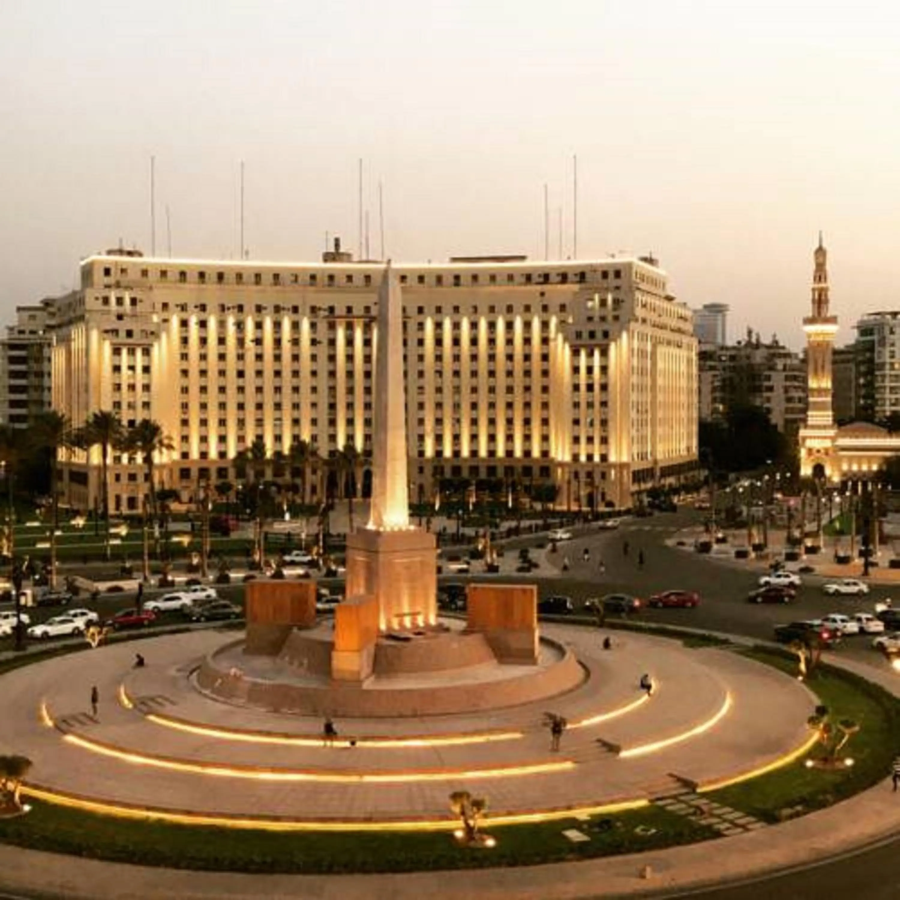 Nearby landmark in Tahrir Square Hostel