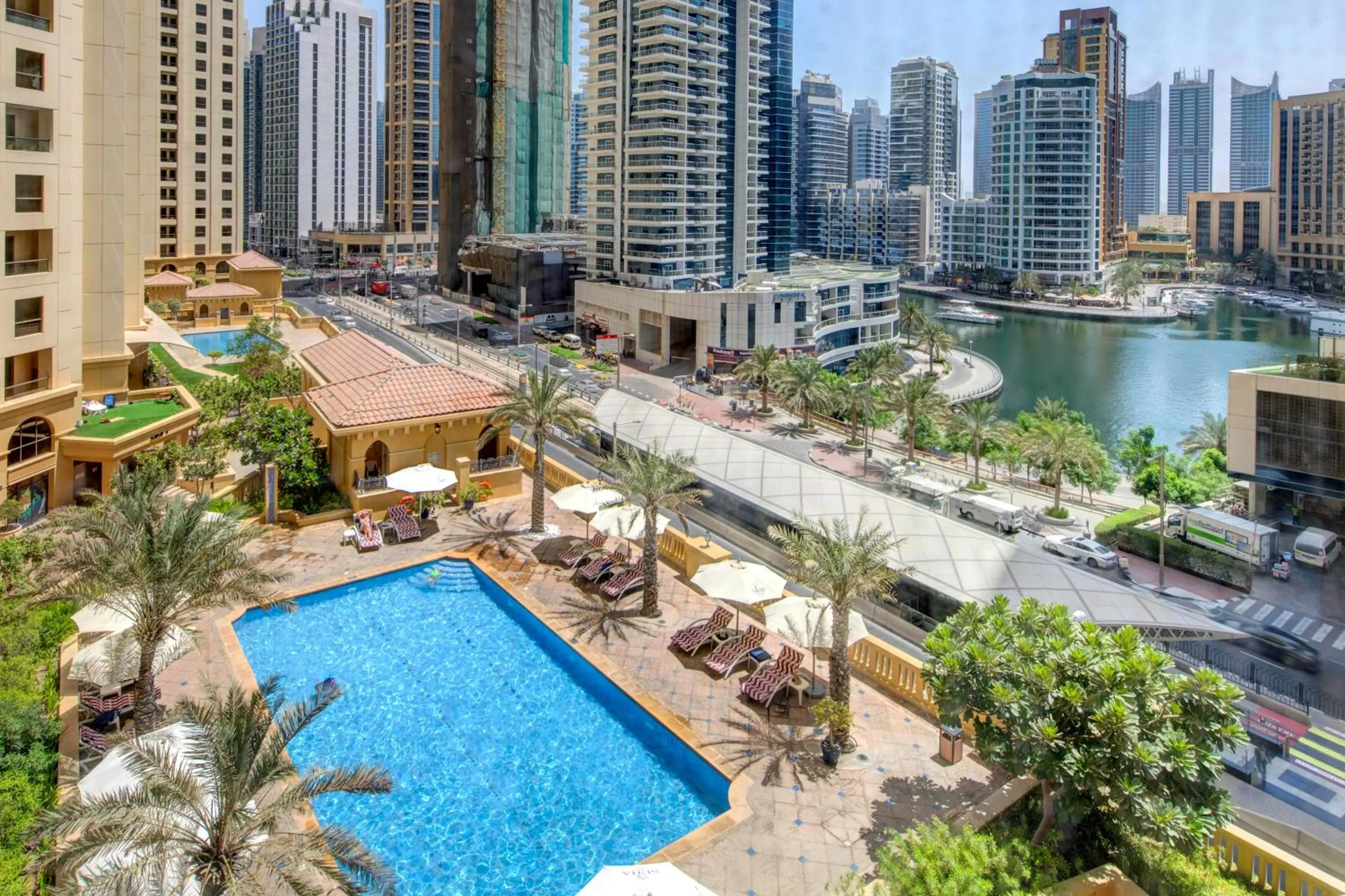 Swimming pool in SUHA JBR Hotel Apartments