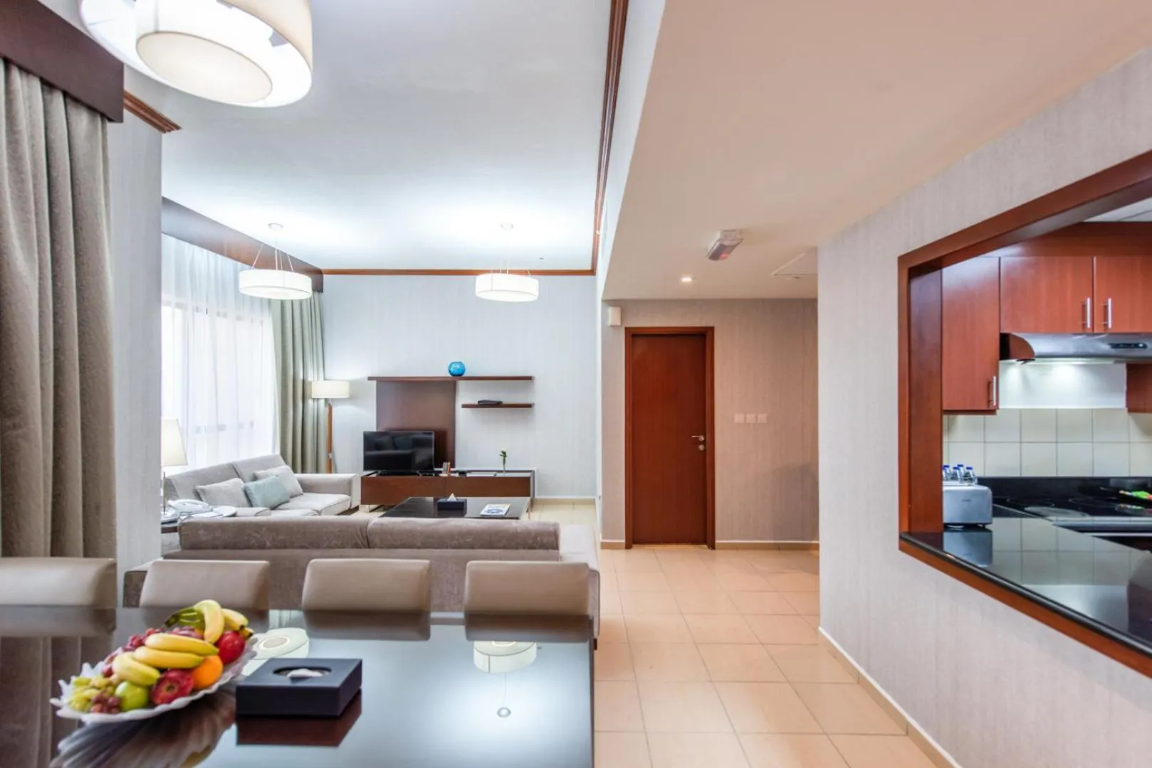 Living room in SUHA JBR Hotel Apartments