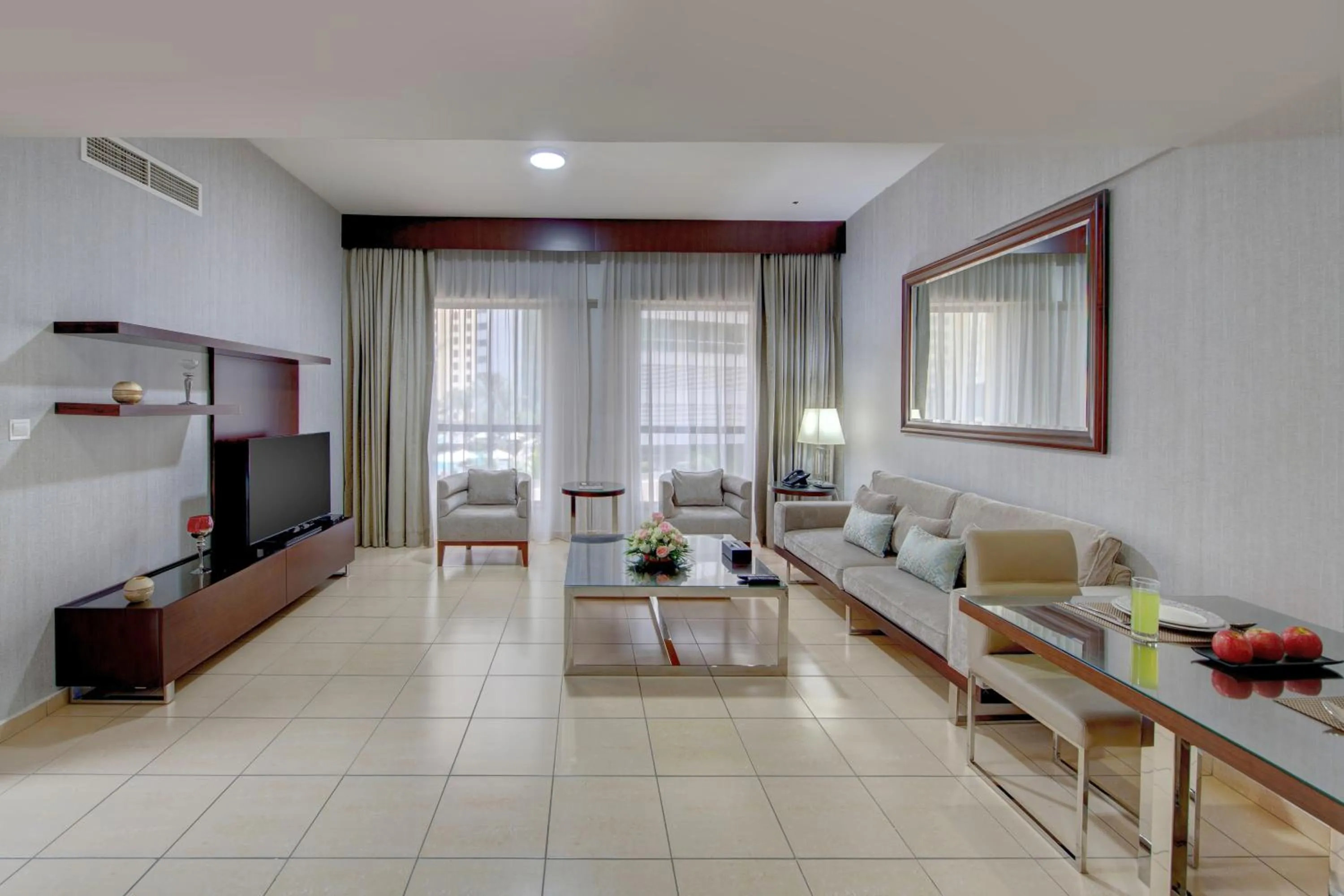 TV and multimedia in SUHA JBR Hotel Apartments