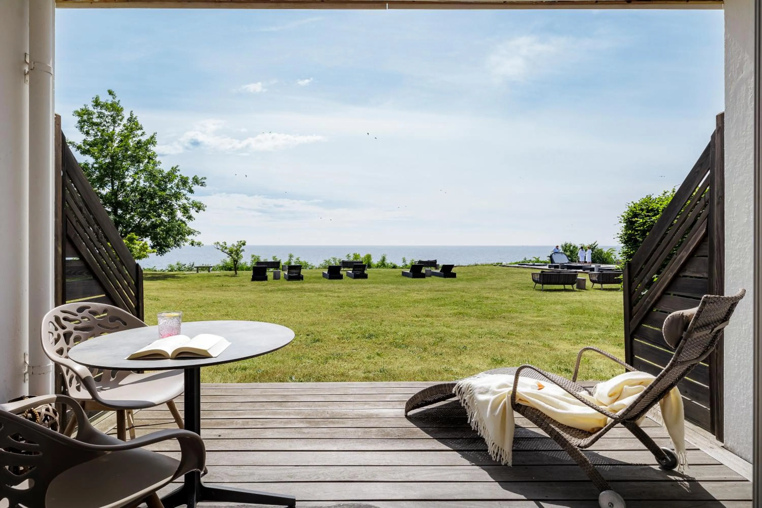 Patio in Fredensborg Badehotel