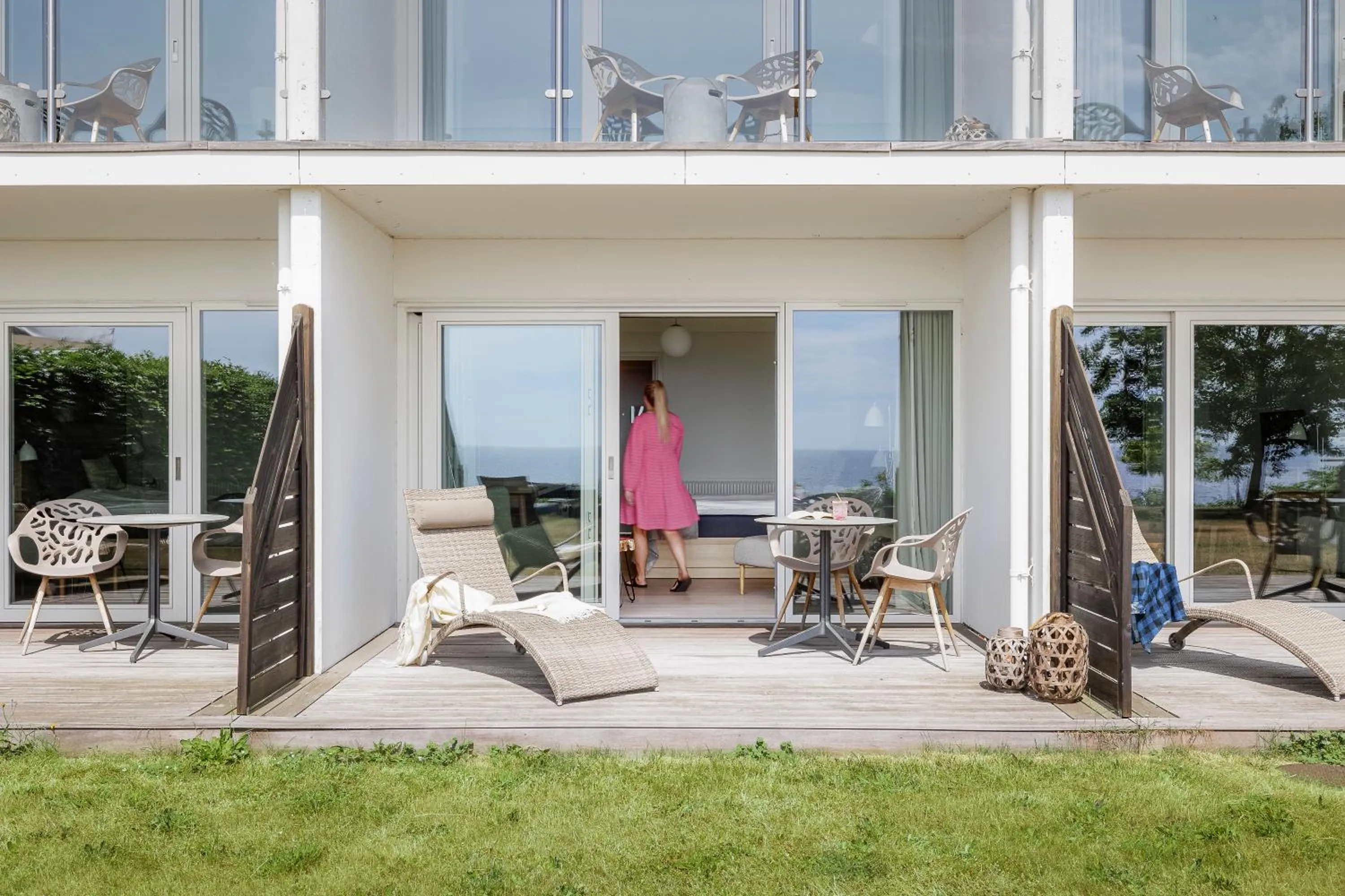 Patio in Fredensborg Badehotel