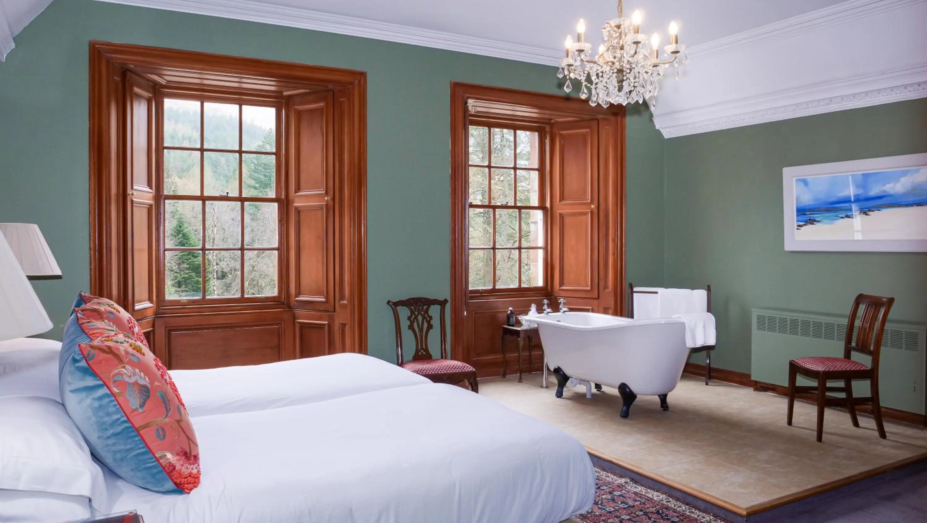 Bedroom, Bed in Glencoe House