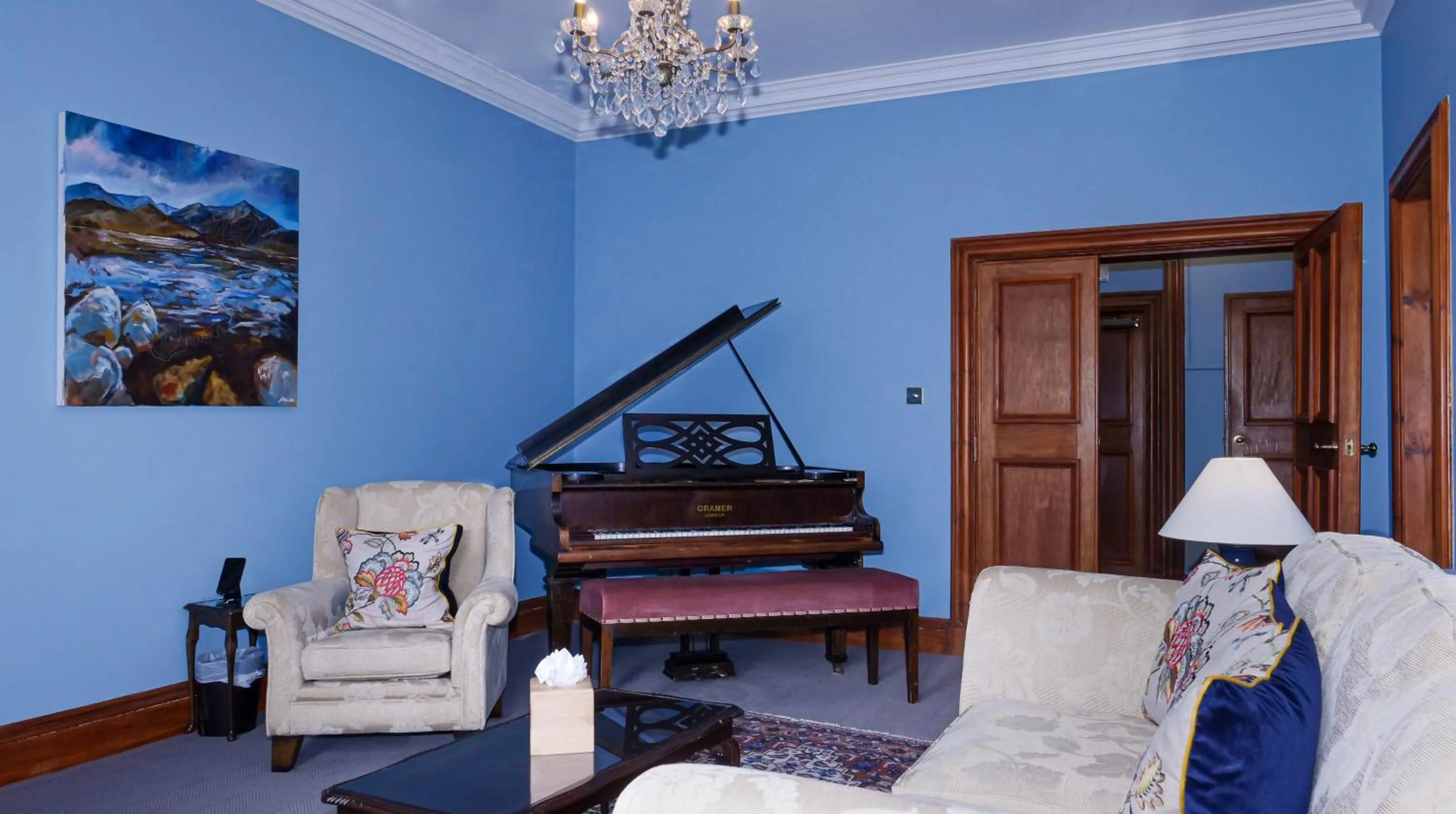 Seating area in Glencoe House