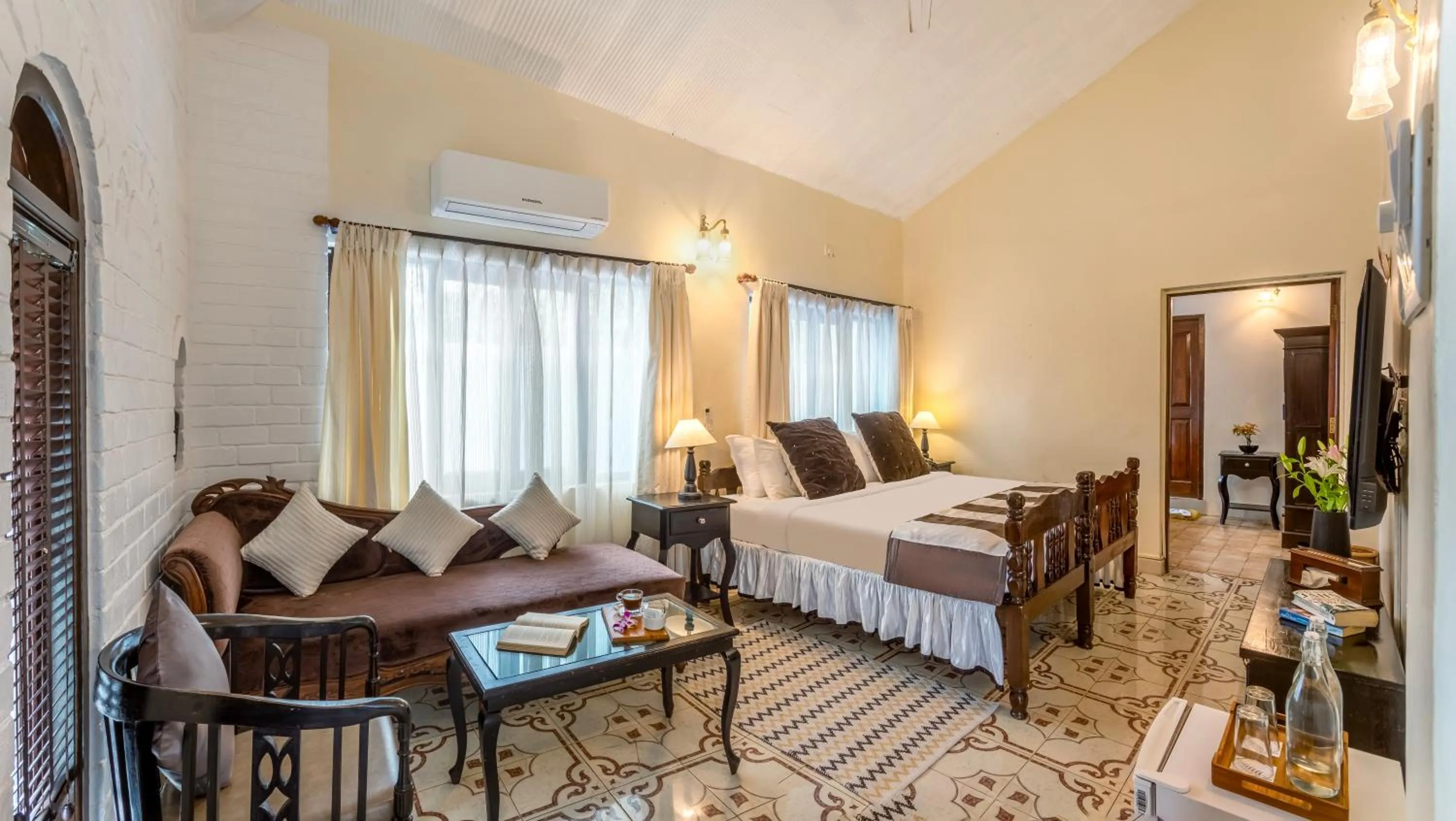 Bed in The Tamarind Hotel - A Boutique Heritage Stay, Anjuna - Goa