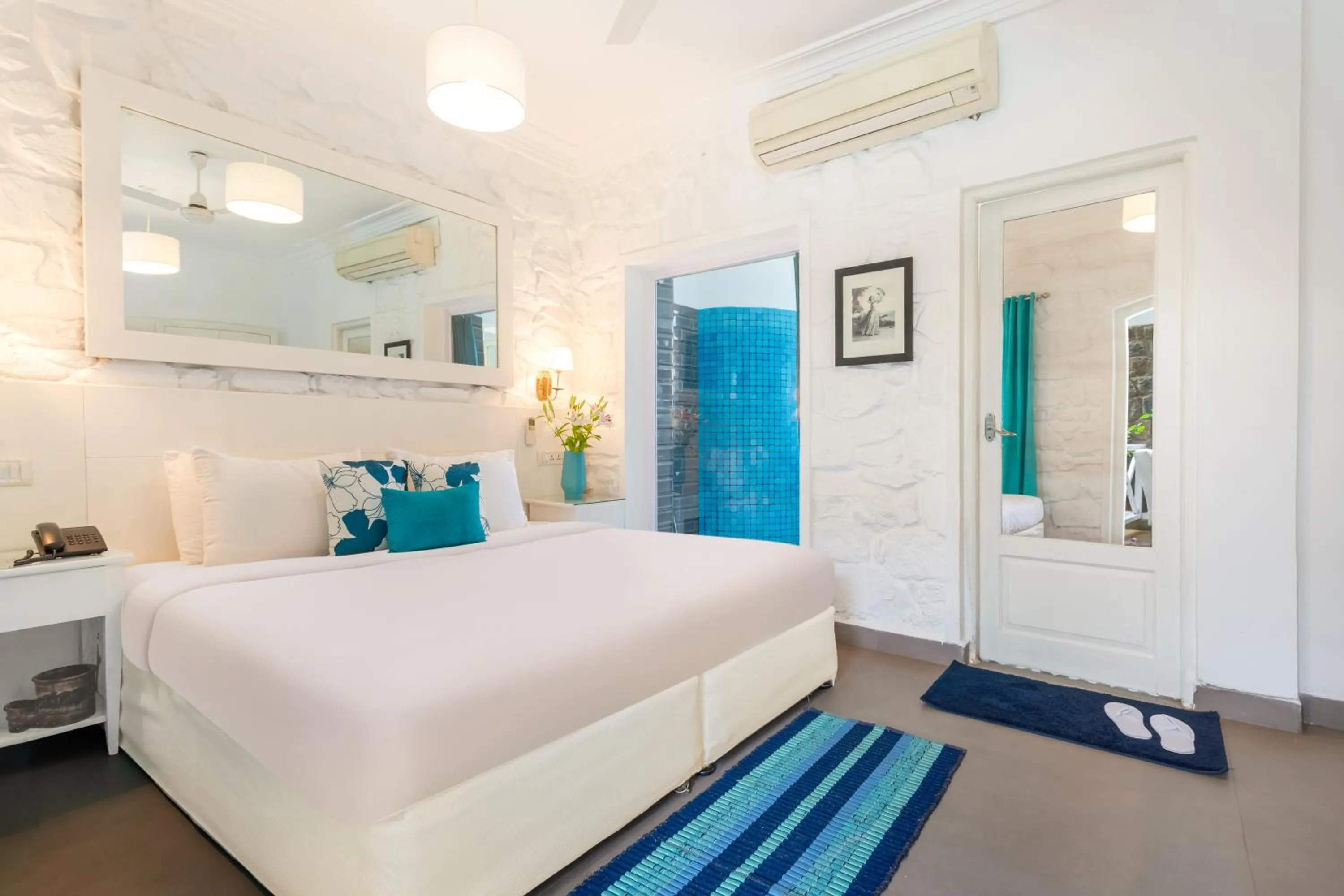 Bed in The Tamarind Hotel - A Boutique Heritage Stay, Anjuna - Goa