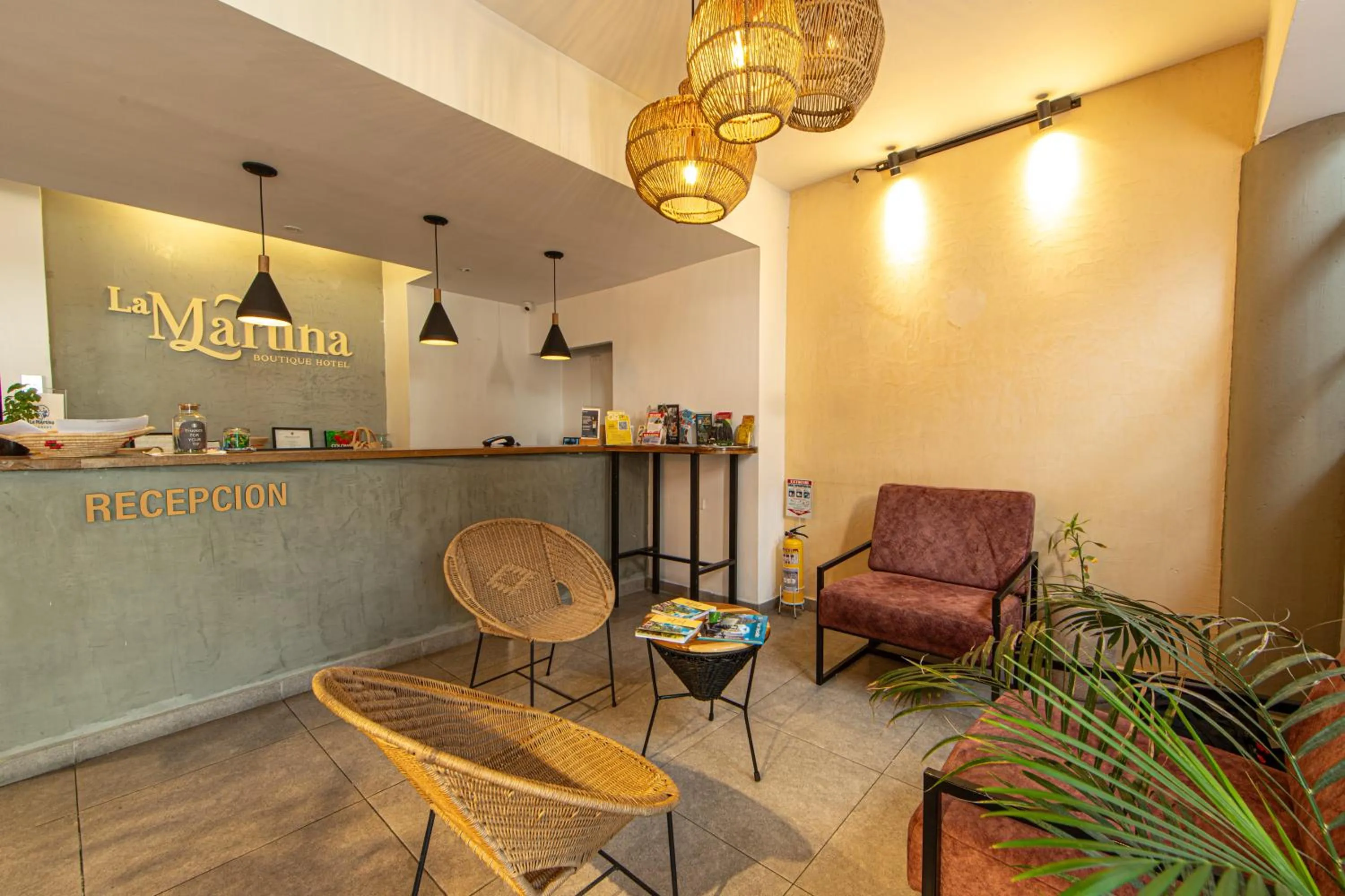 Lobby or reception in La Martina Boutique Hotel