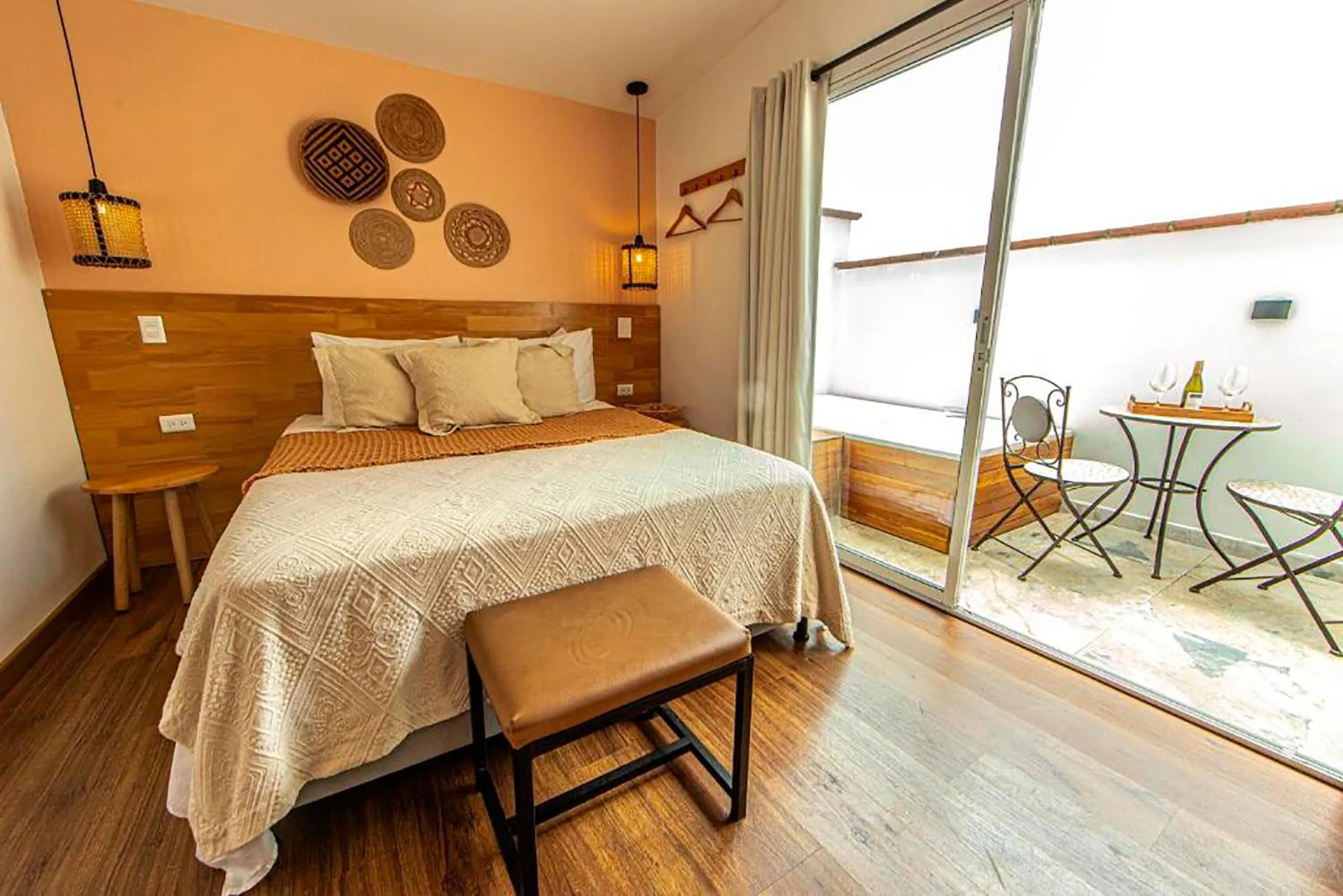 Bed in La Martina Boutique Hotel