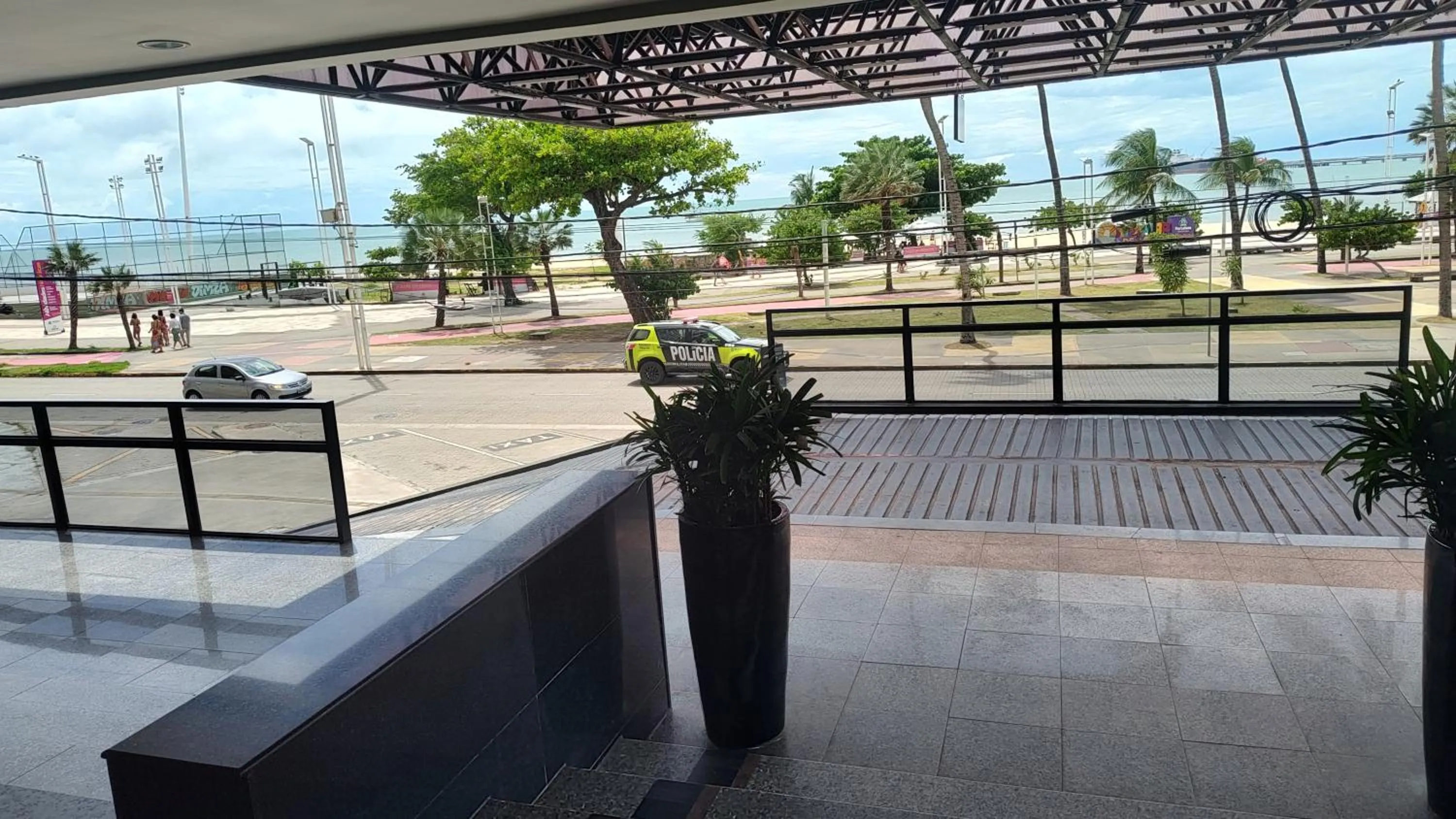 Balcony/Terrace in Iracema Flat 2102 Beira Mar