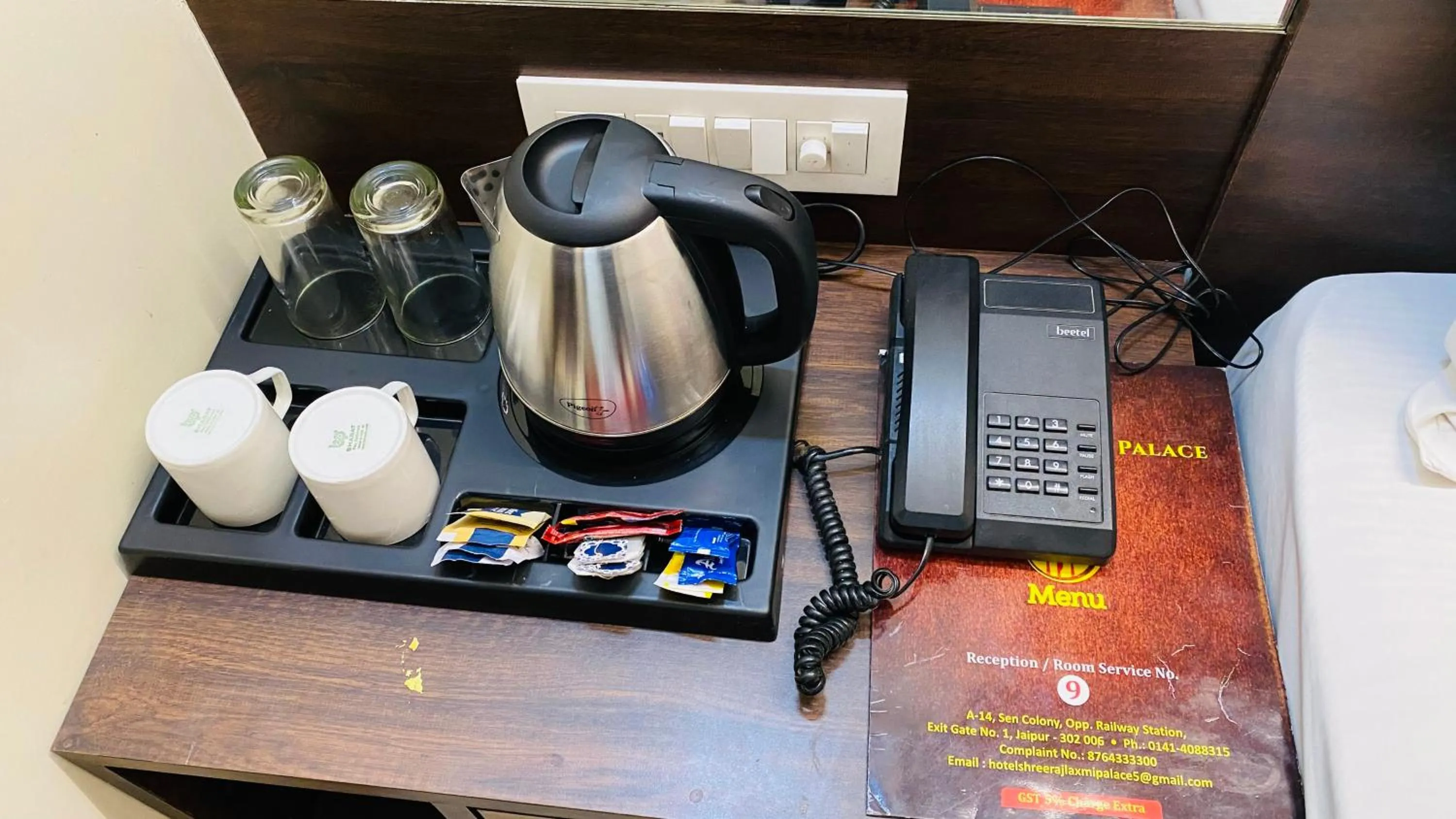 Coffee/tea facilities in Hotel Pulse Inn- Near Jaipur Railway Station