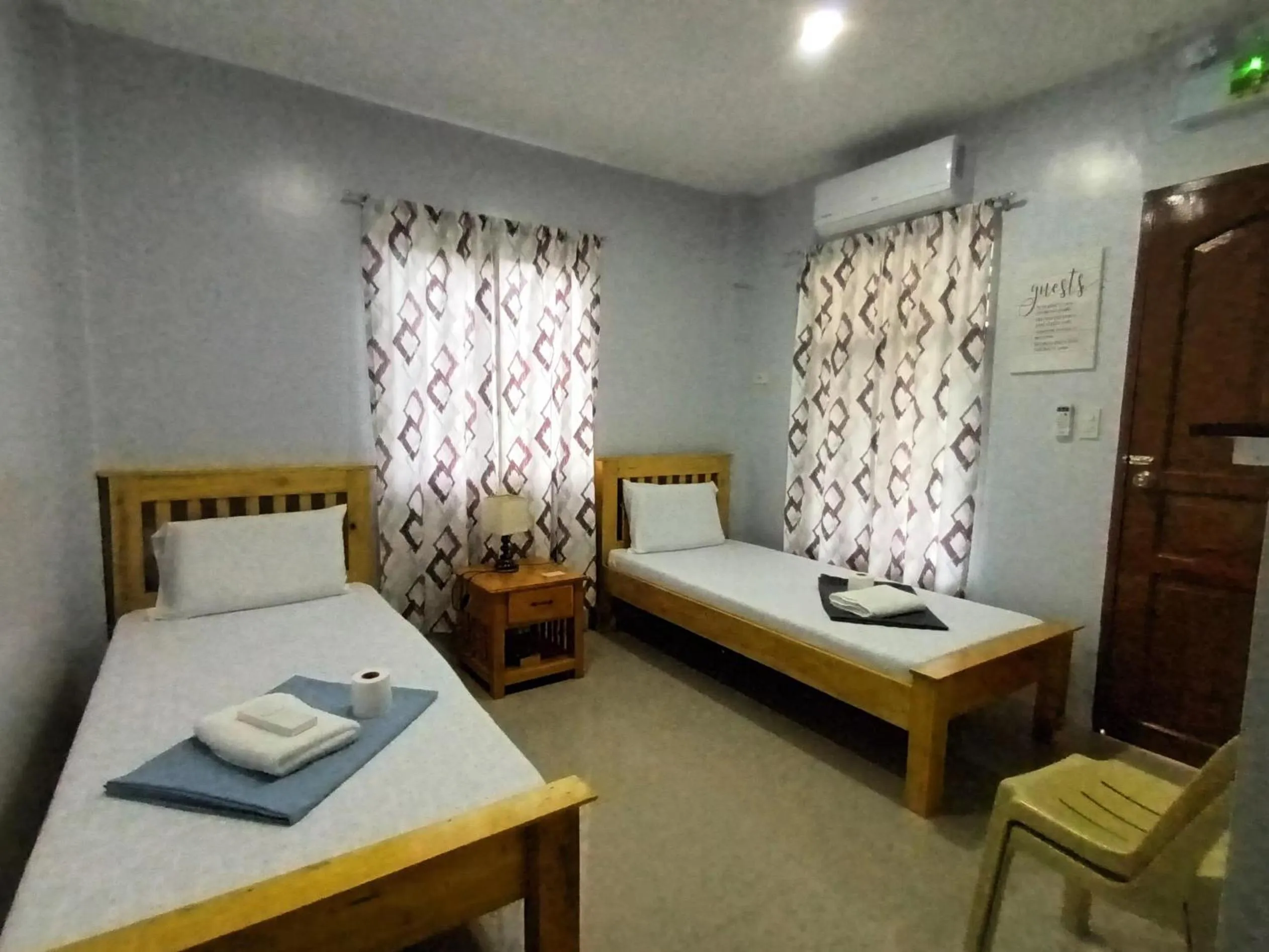 Bed in Grae’s Apartelle