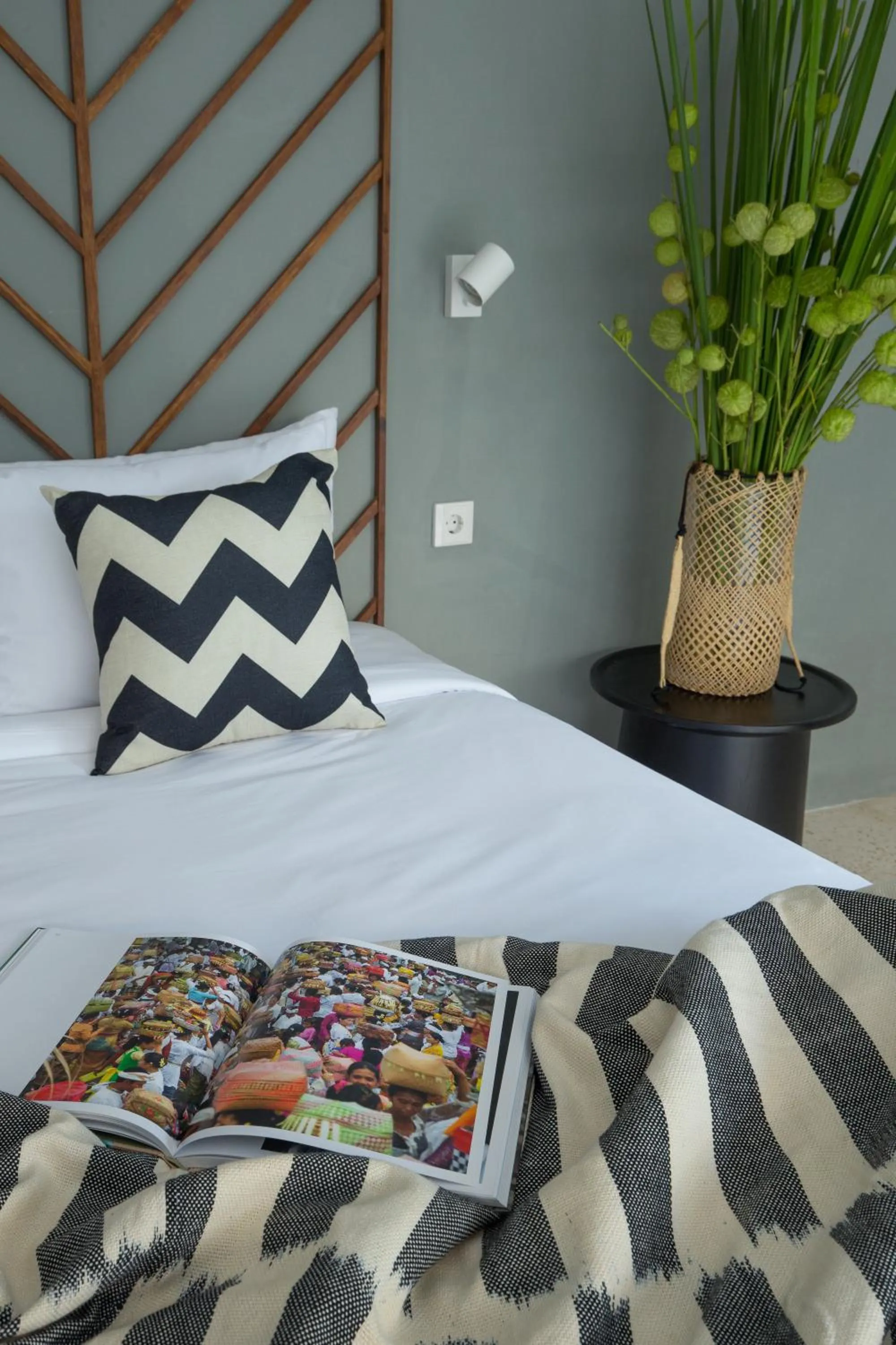 Decorative detail, Bed in Origin Seminyak