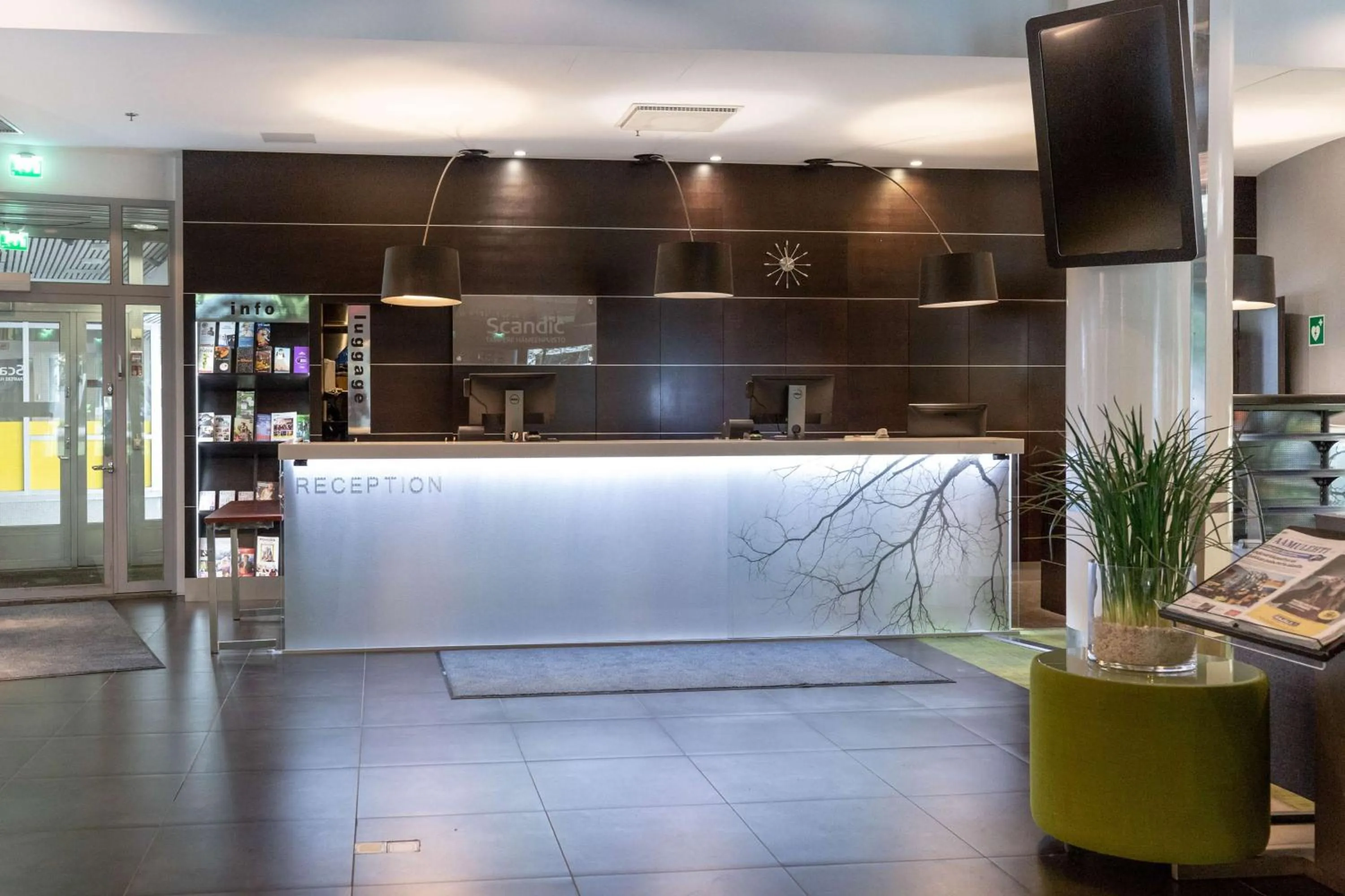 Lobby or reception in Scandic Tampere Hämeenpuisto