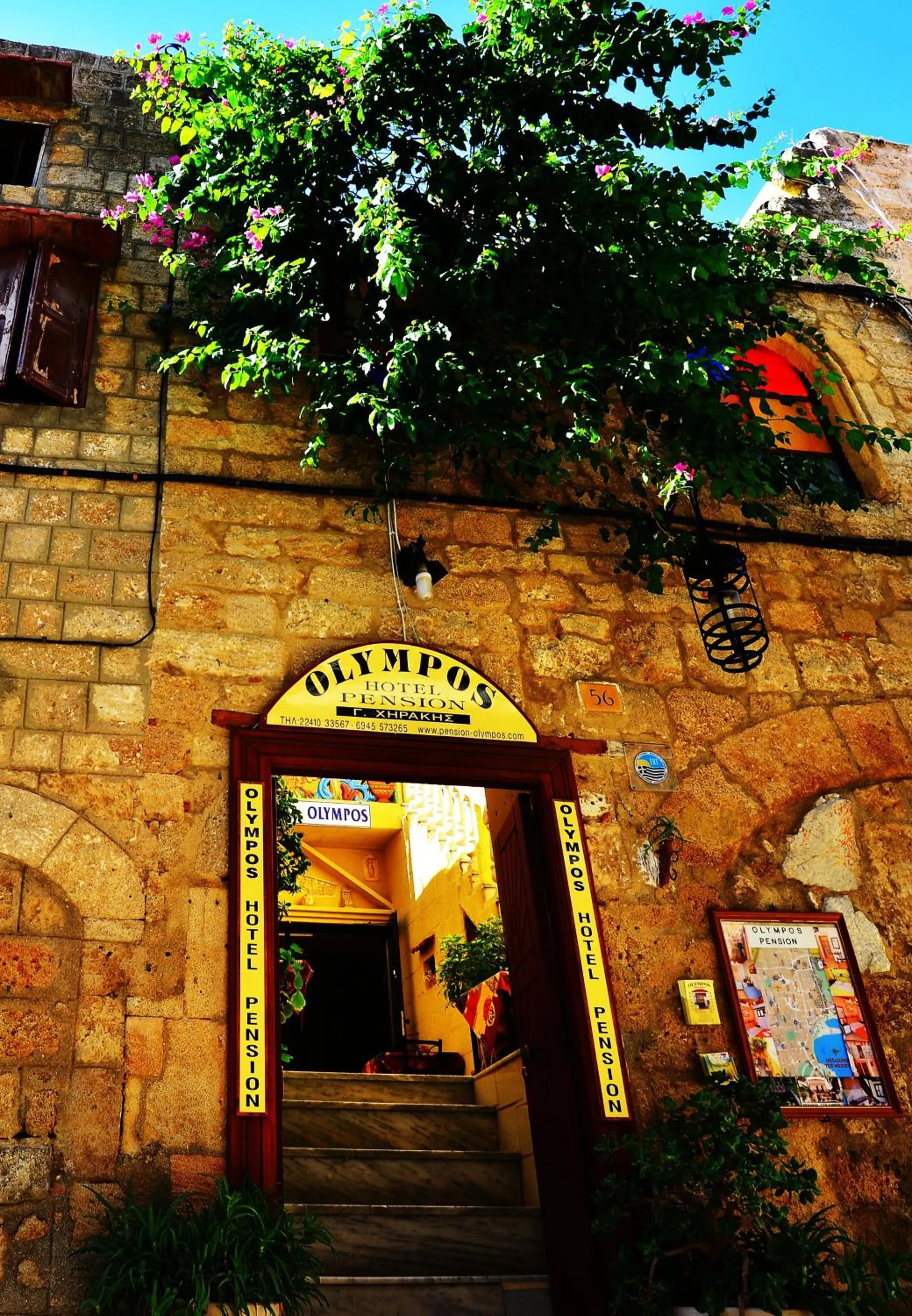 Facade/entrance in Olympos Pension