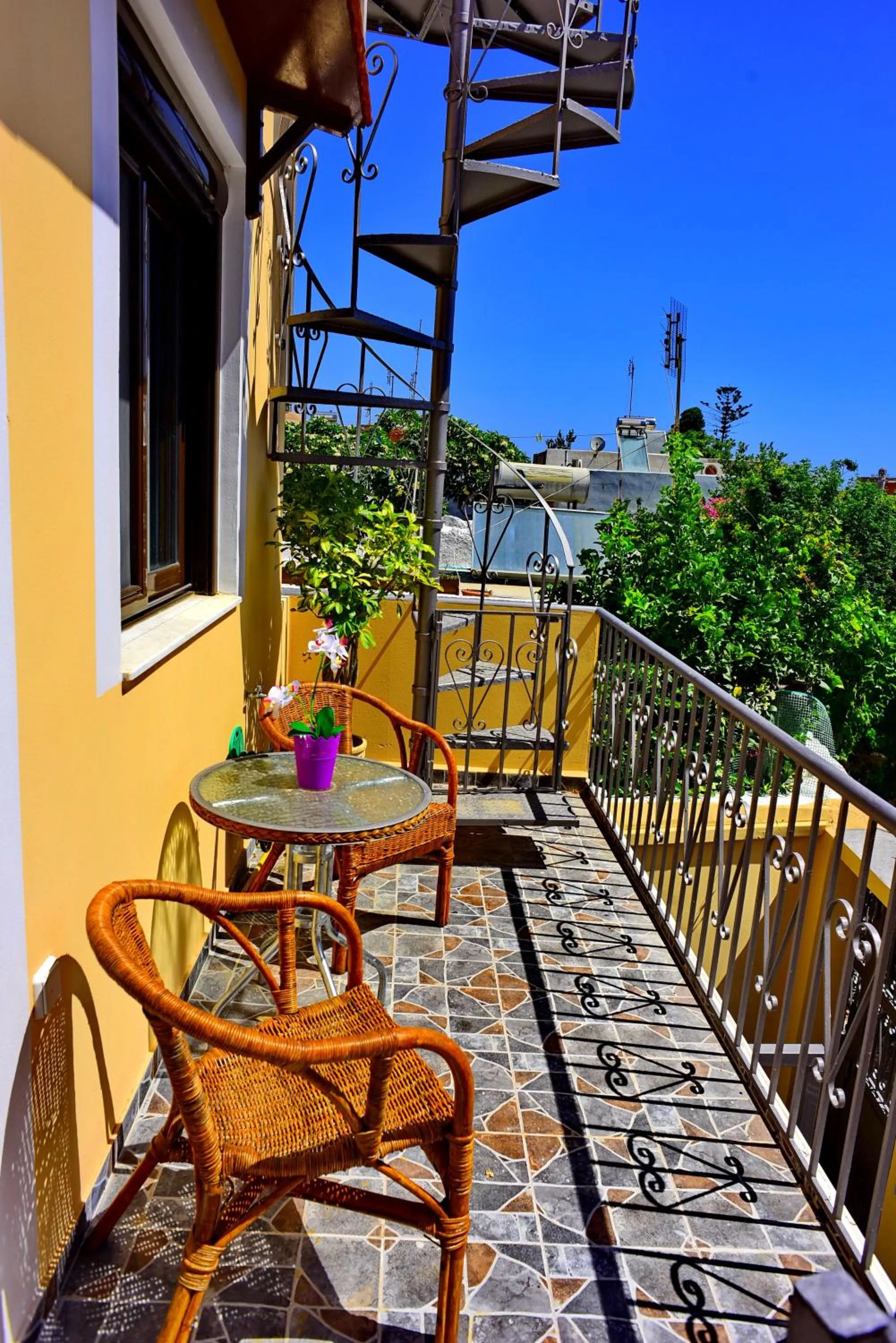 Balcony/Terrace in Olympos Pension