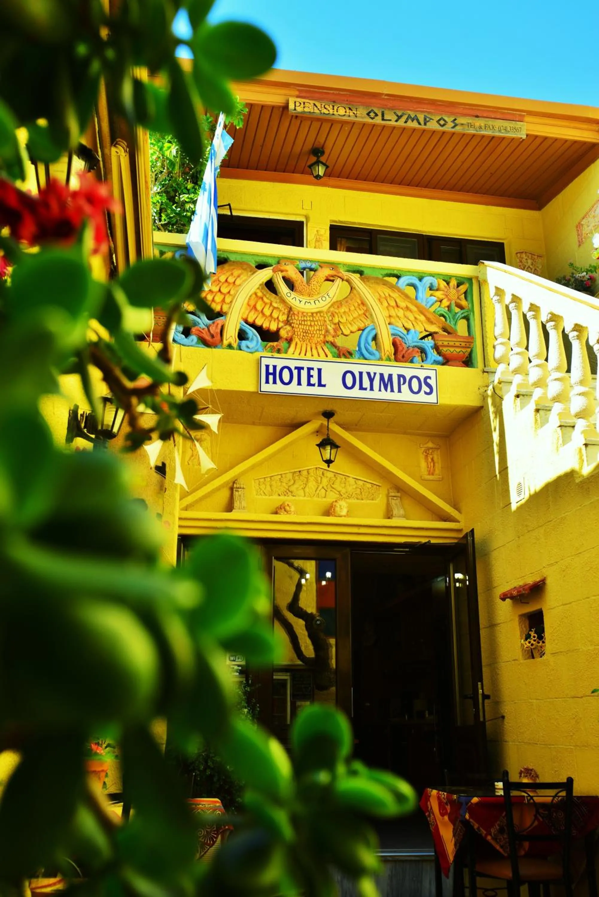 Facade/entrance in Olympos Pension