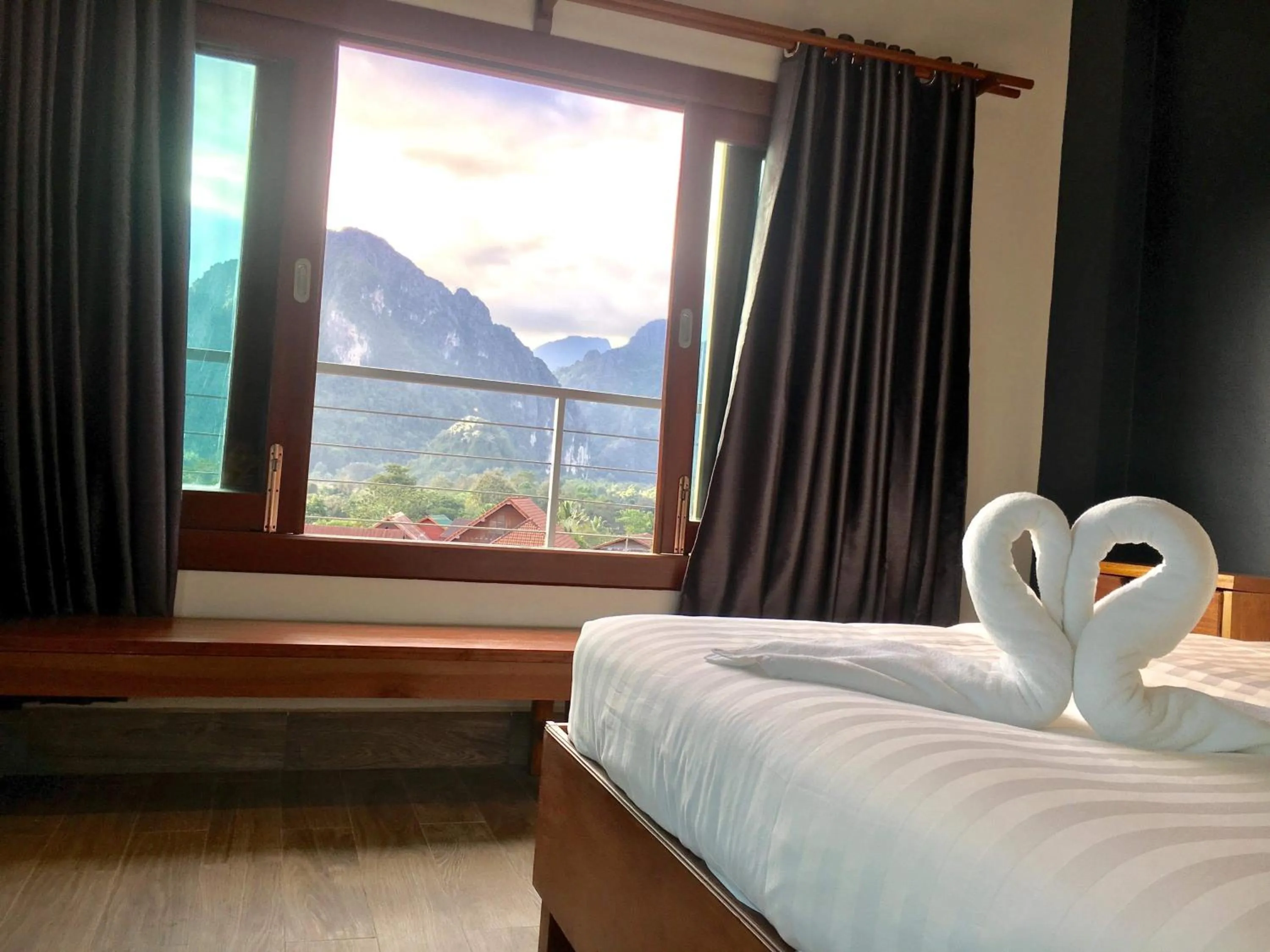 Decorative detail, Bed in FARAWAY SUITES