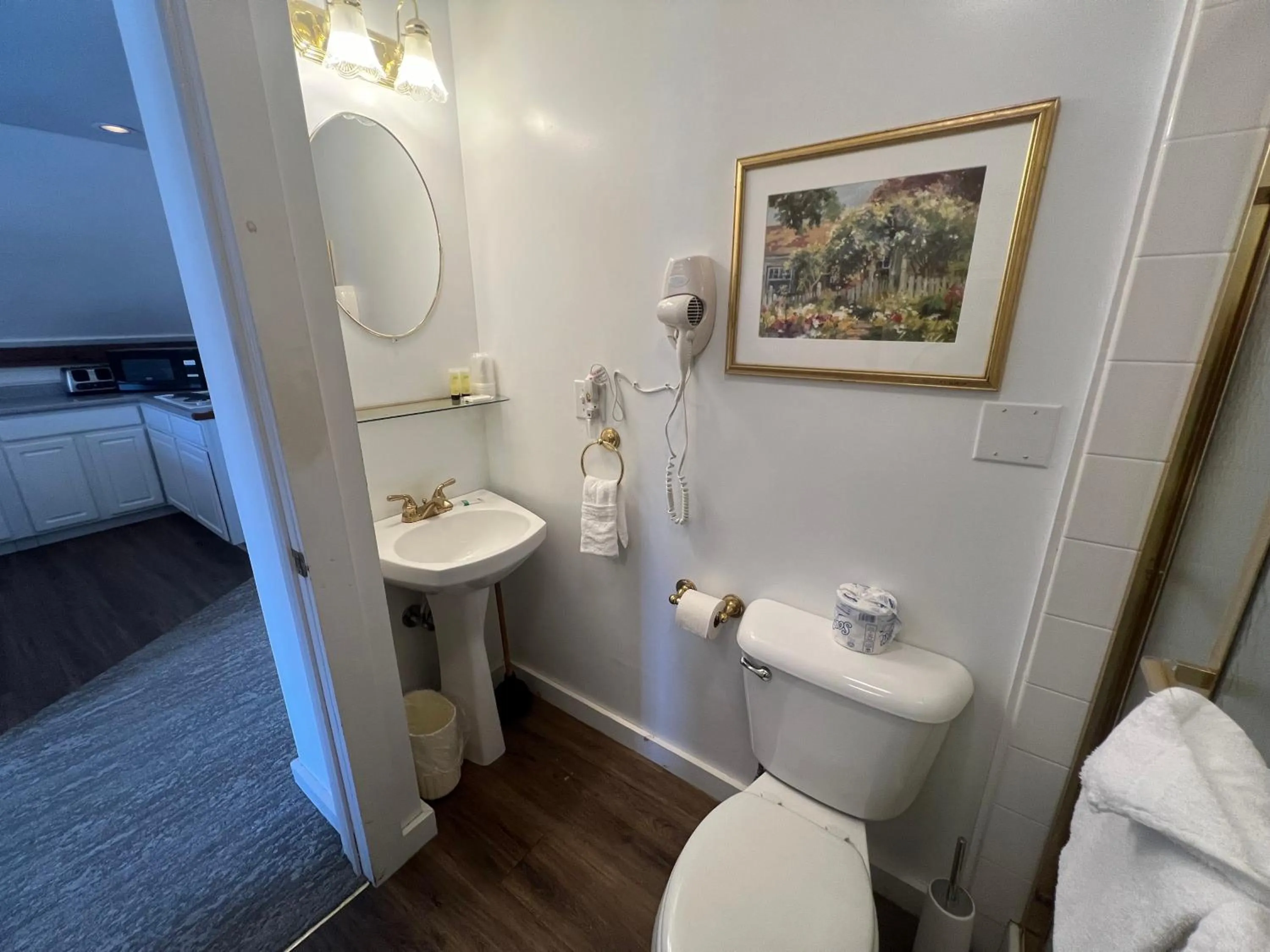 Toilet in Echo Lake Inn