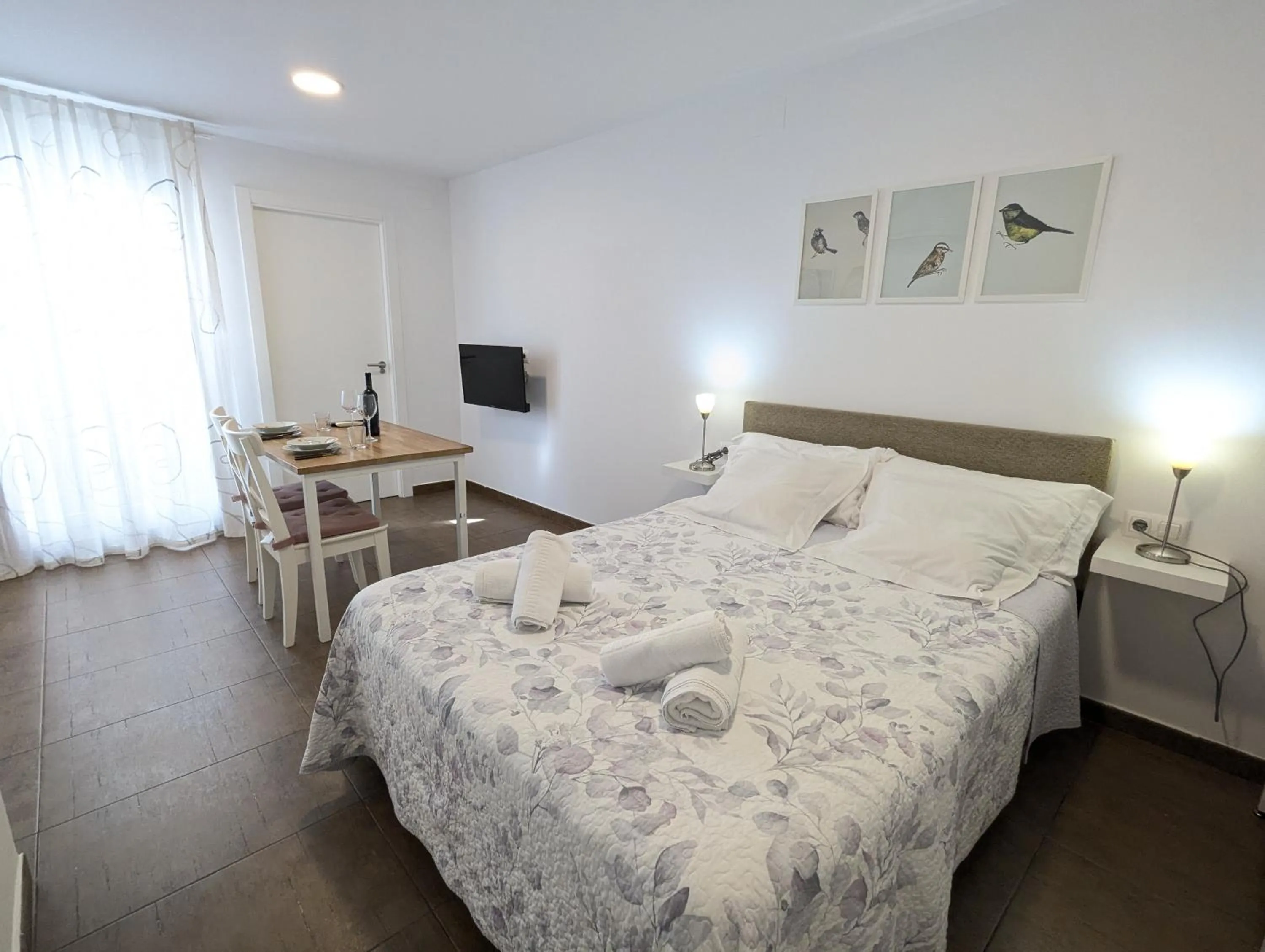 Bed in Estudios en la playa