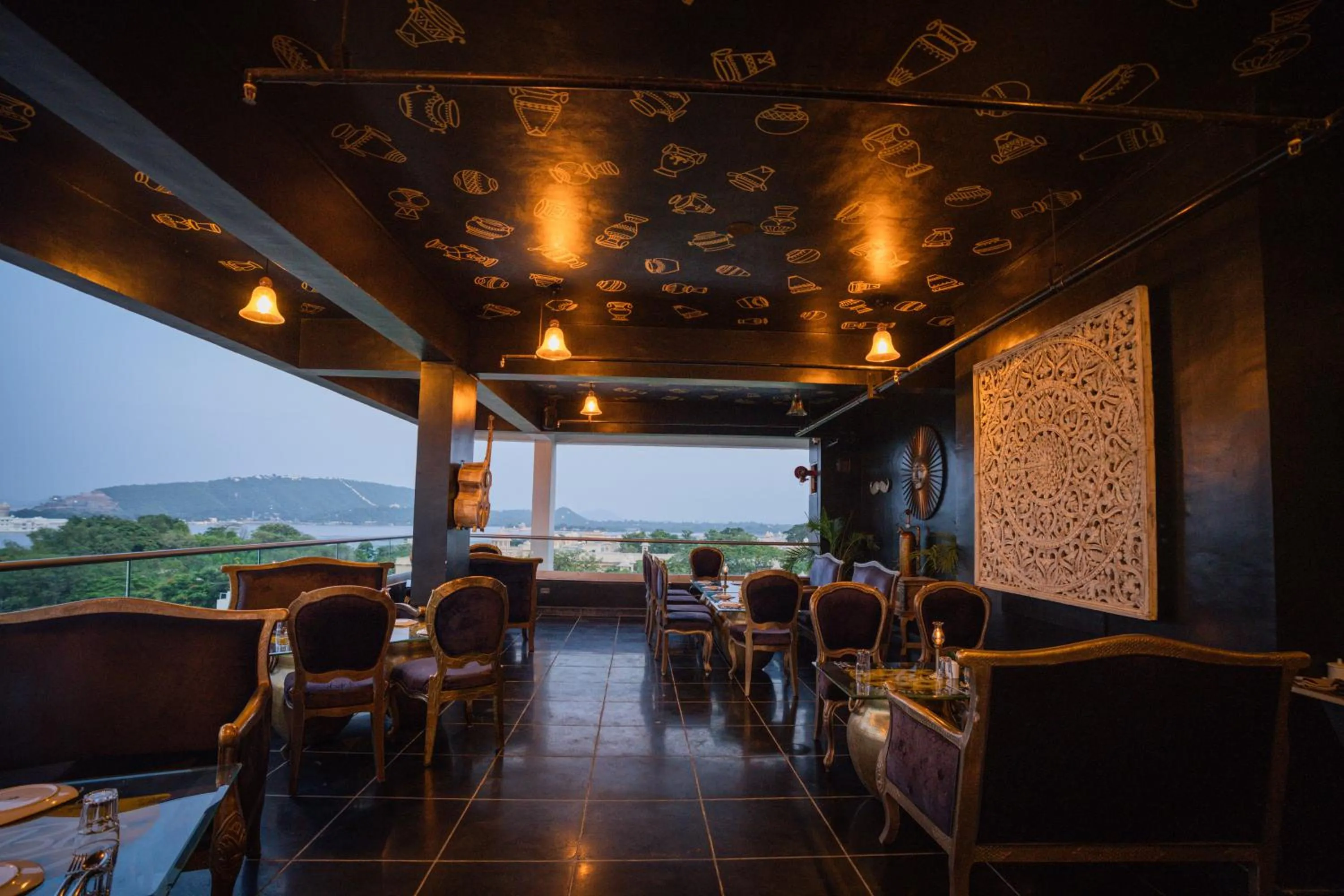Restaurant/places to eat in The Ramvilas - A Rooftop Pichola Lake View Hotel