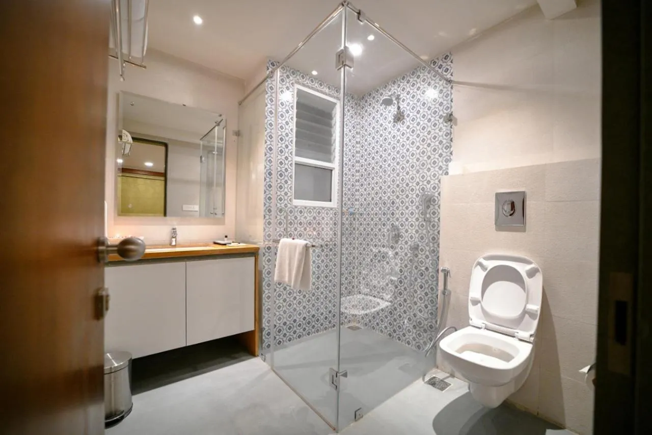 Bathroom in The Ramvilas - A Rooftop Pichola Lake View Hotel