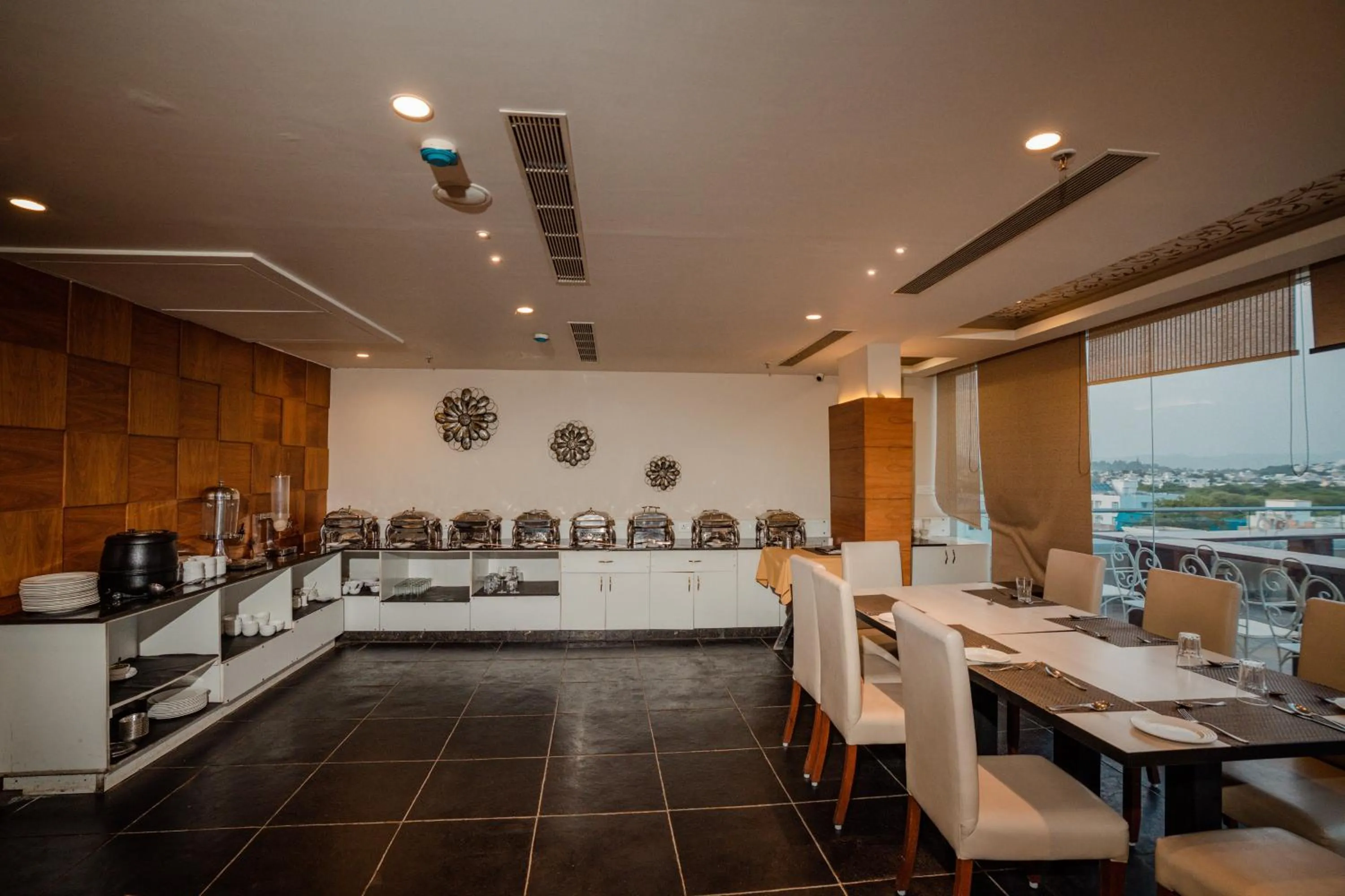 Buffet breakfast in The Ramvilas - A Rooftop Pichola Lake View Hotel