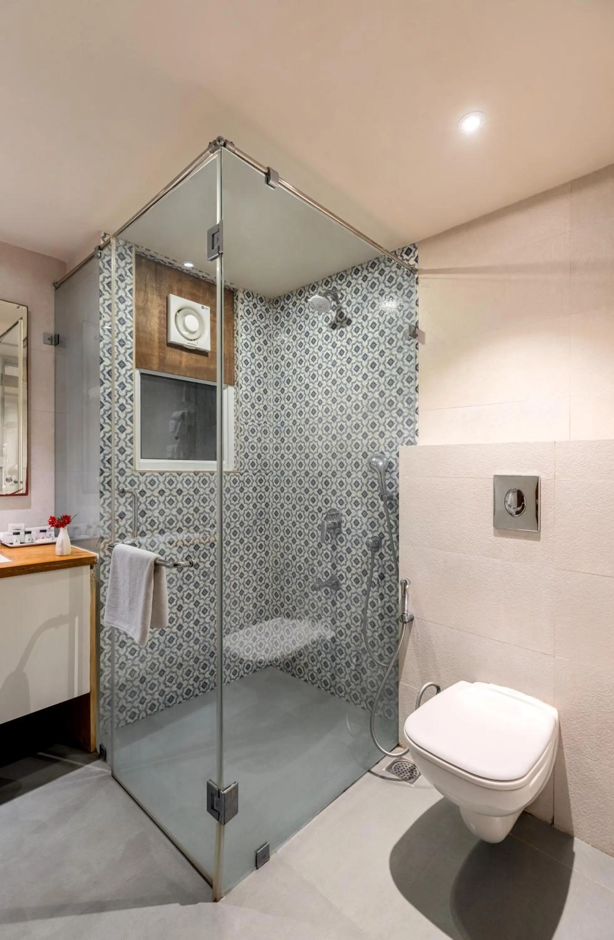 Bathroom in The Ramvilas - A Rooftop Pichola Lake View Hotel