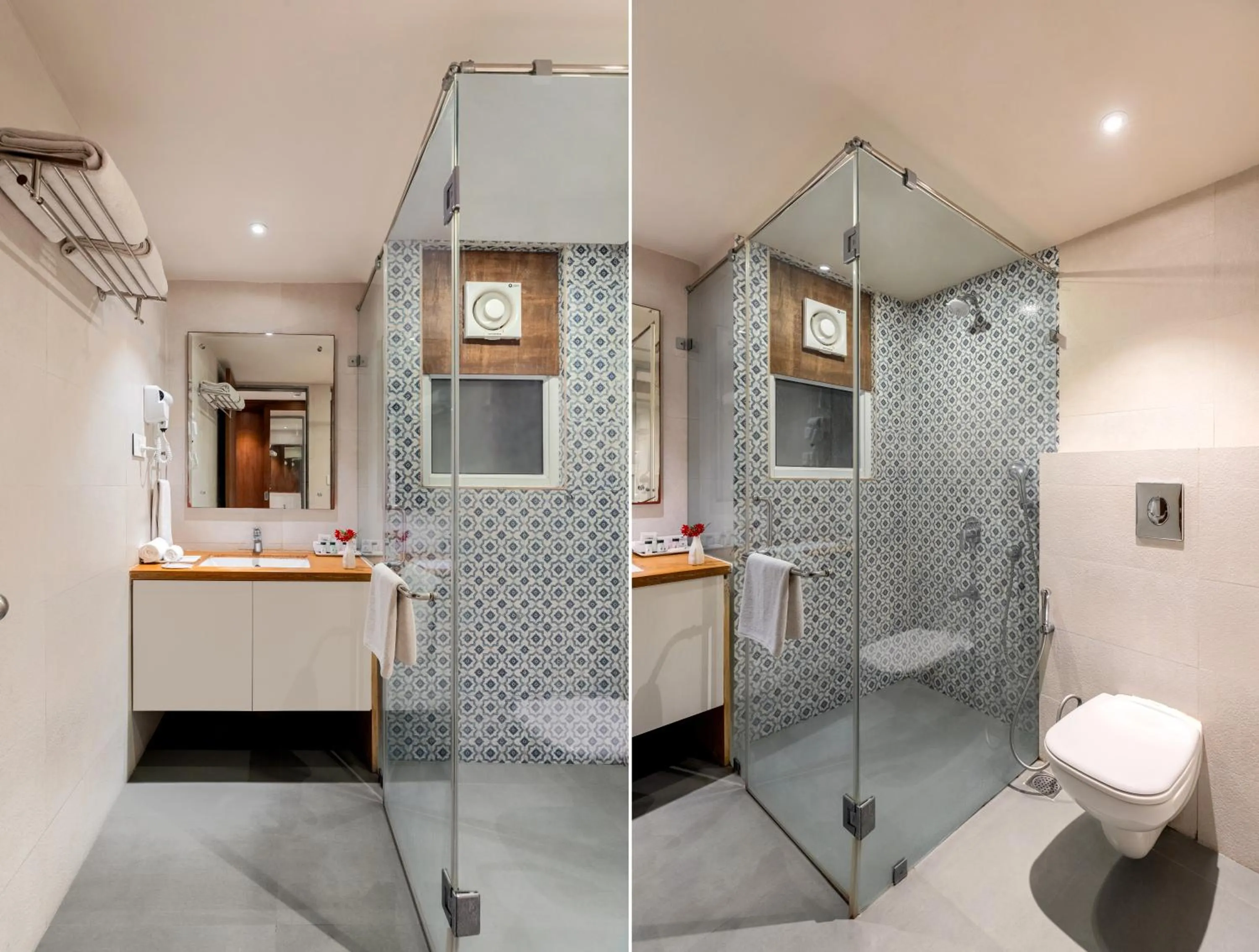 Bathroom in The Ramvilas - A Rooftop Pichola Lake View Hotel