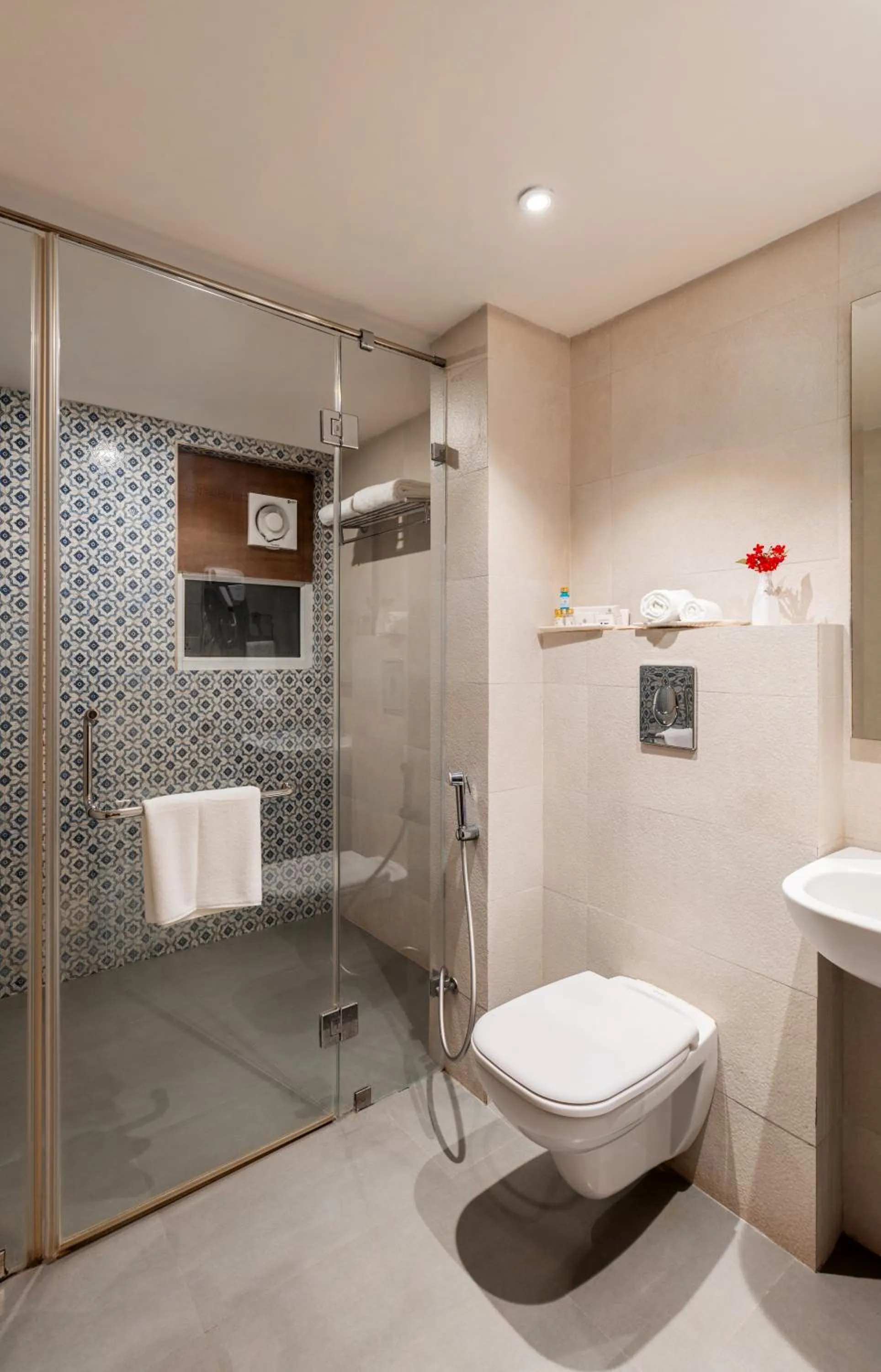 Bathroom in The Ramvilas - A Rooftop Pichola Lake View Hotel