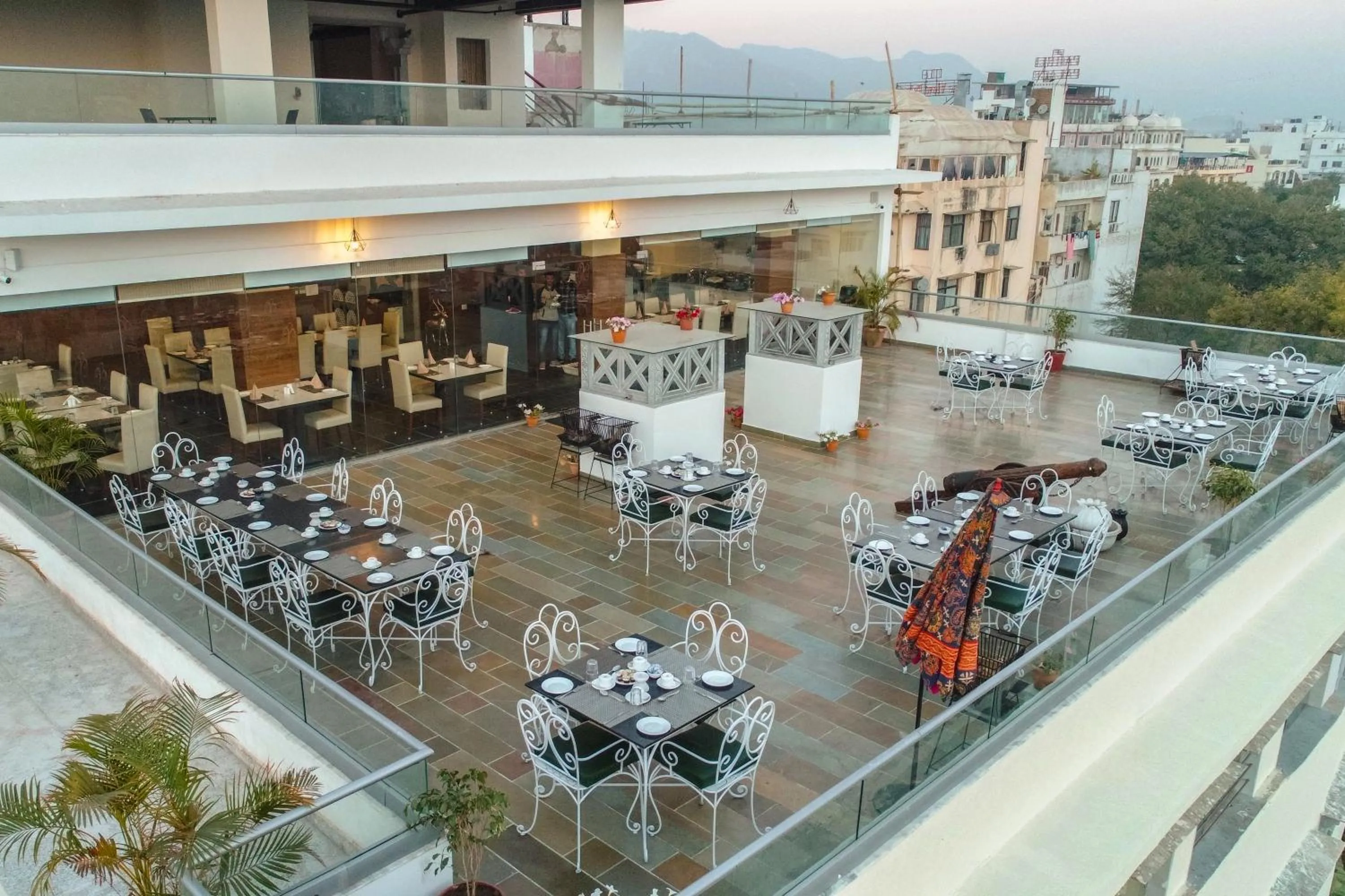 Restaurant/places to eat in The Ramvilas - A Rooftop Pichola Lake View Hotel